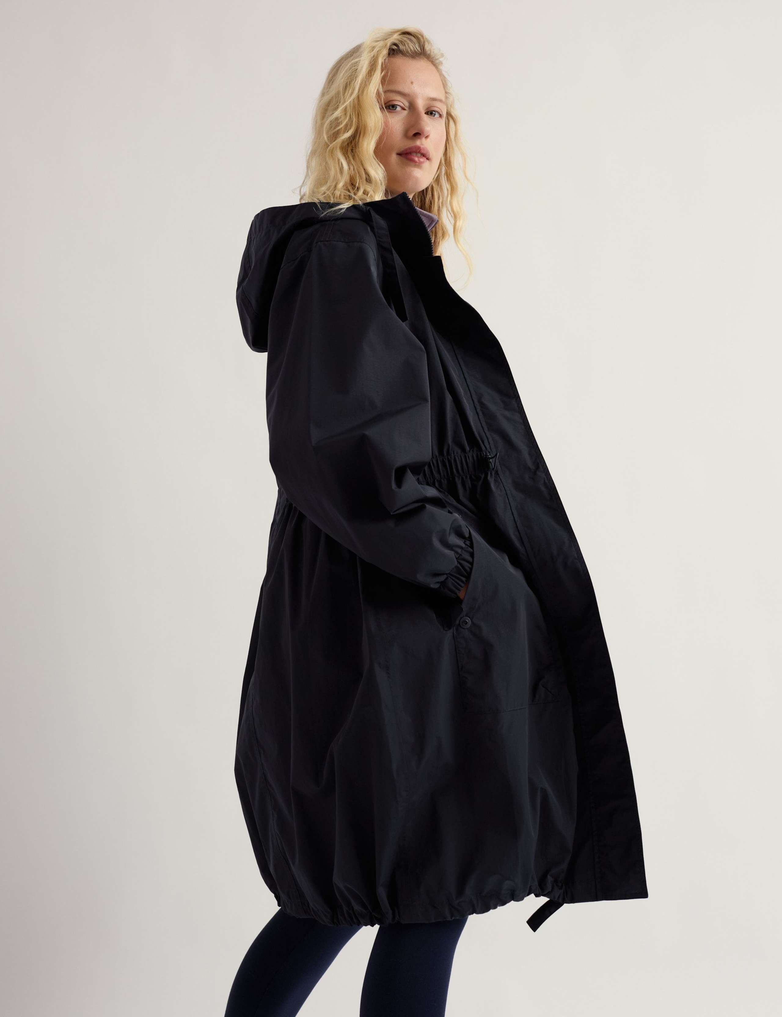 Hooded Longline Raincoat 3 of 5