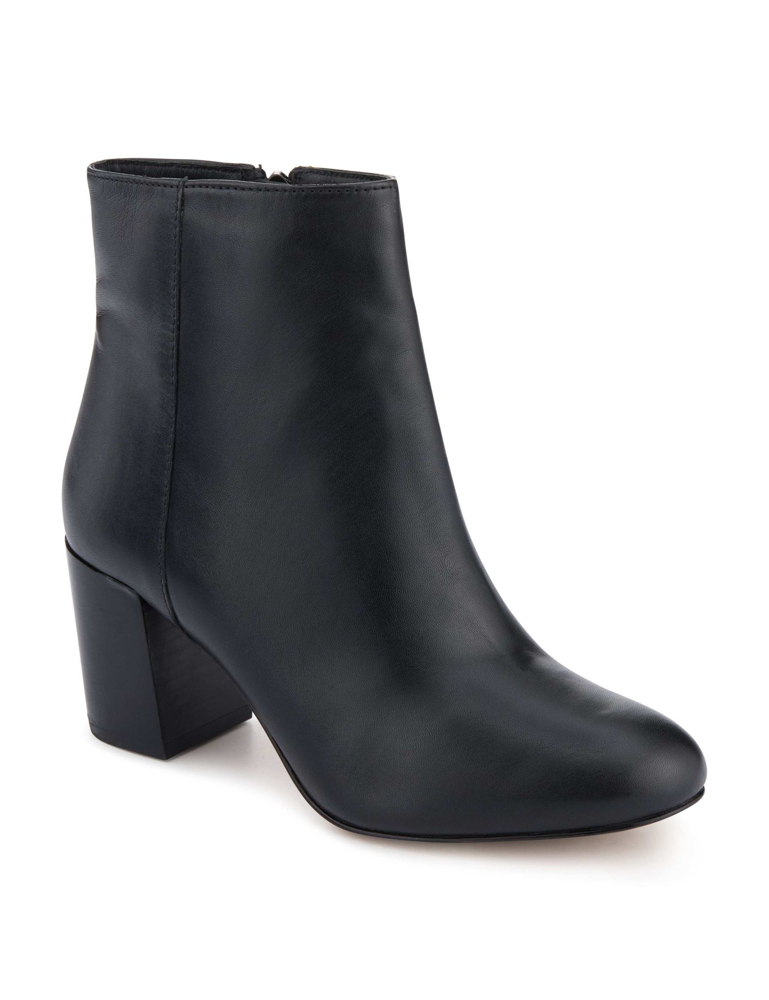 Wide Fit Leather Block Heel Ankle Boots 5 of 7