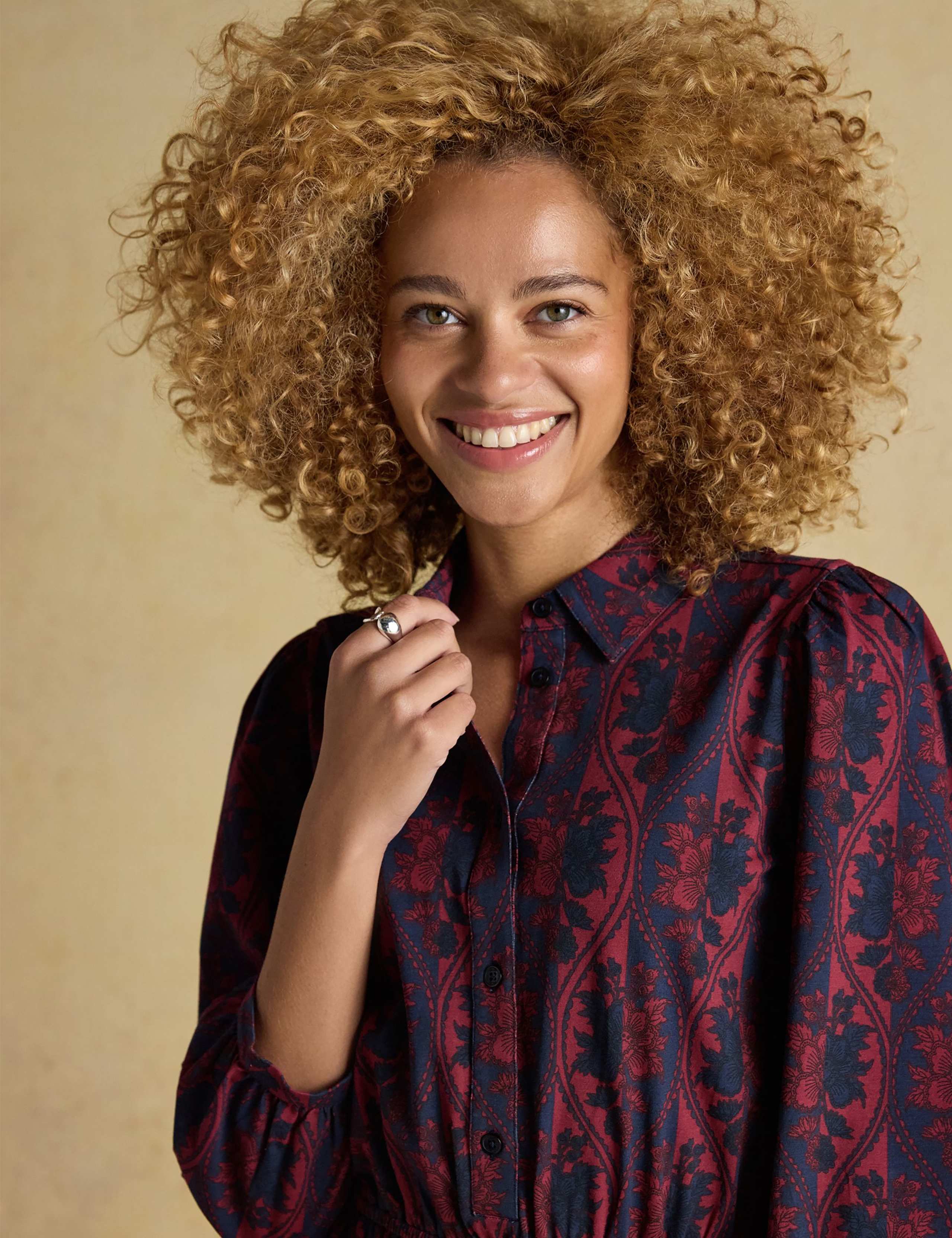 Floral Baroque Midaxi Shirt Dress 7 of 7