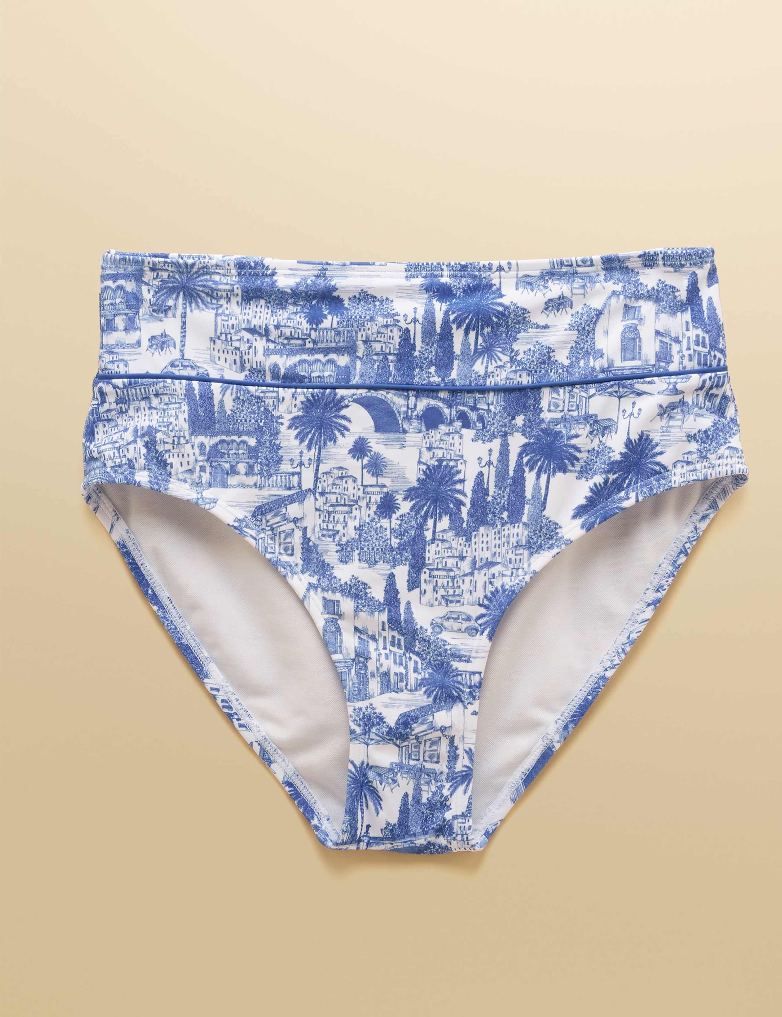 Printed High Waisted Bikini Bottoms 2 of 6