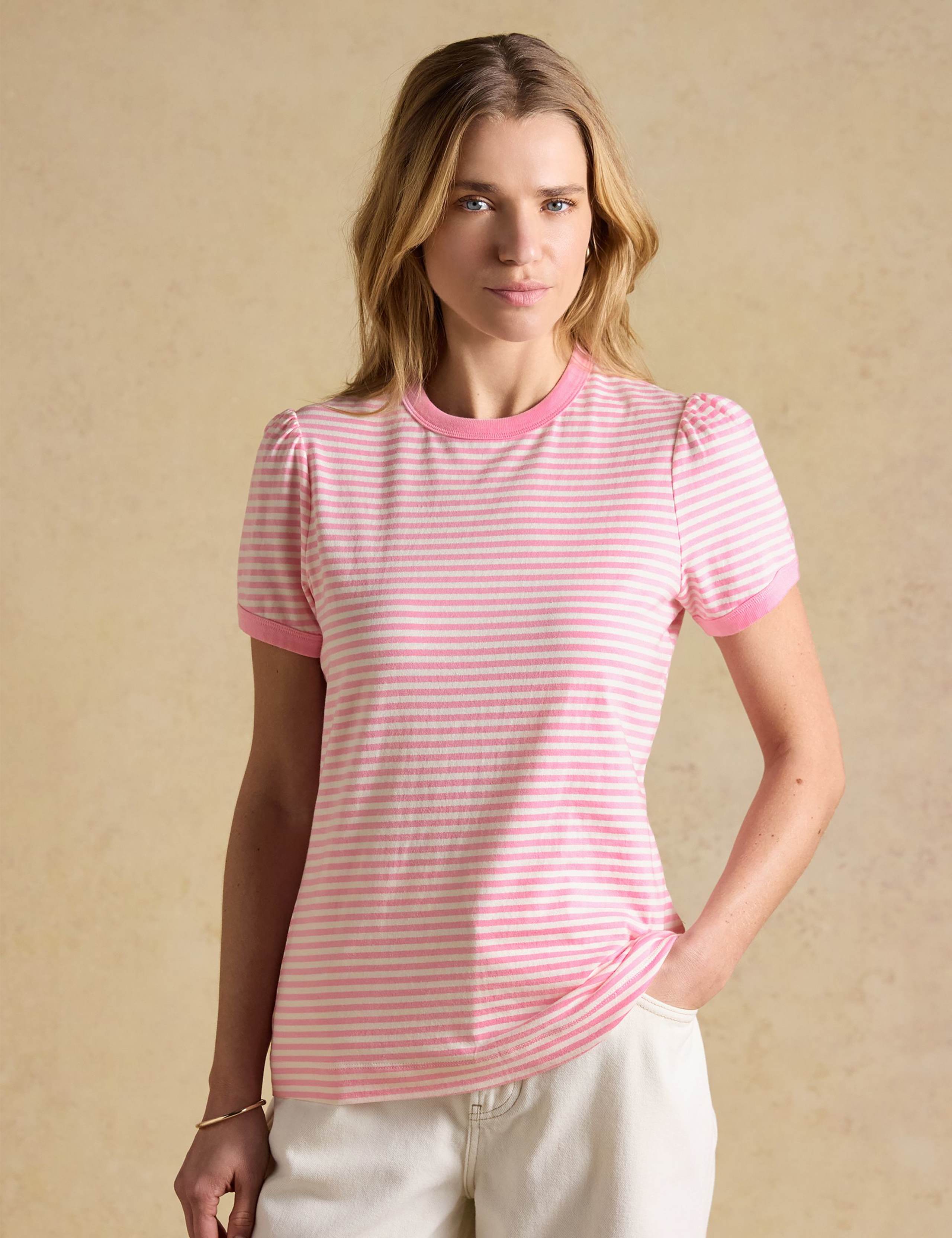 Pure Cotton Jersey Striped Top 4 of 8
