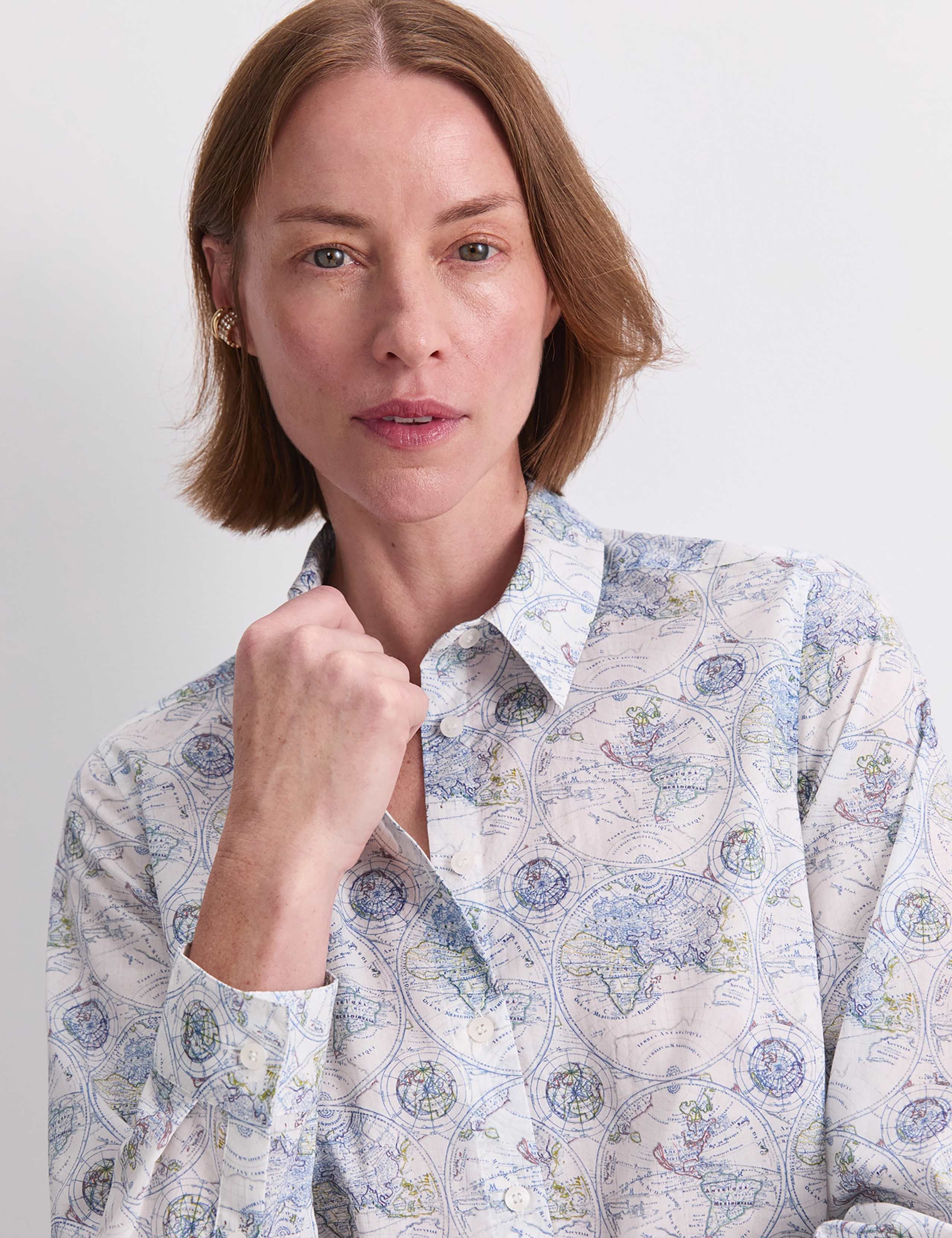 Pure Cotton Printed Collared Shirt 7 of 8