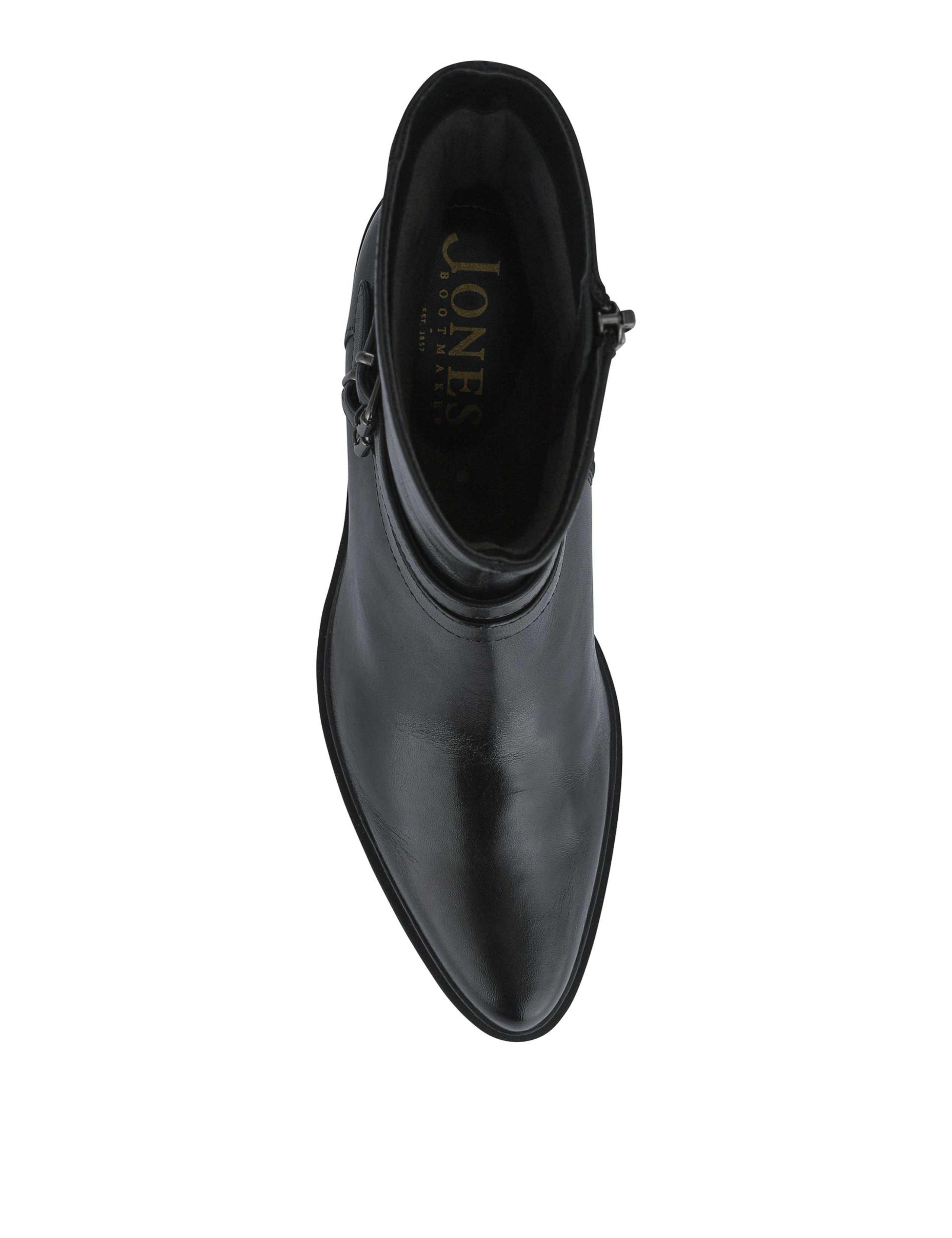 Leather Block Heel Ankle Boots 3 of 5