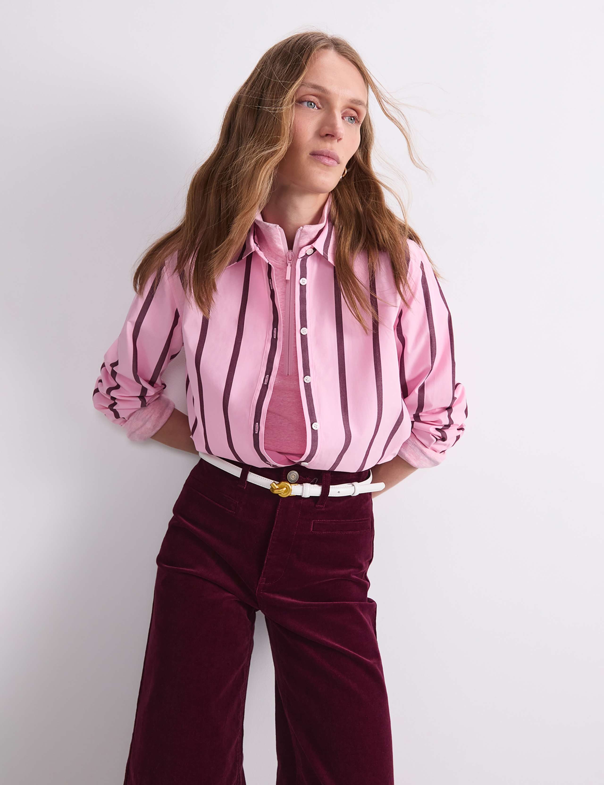 Pure Cotton Striped Collared Shirt 5 of 6