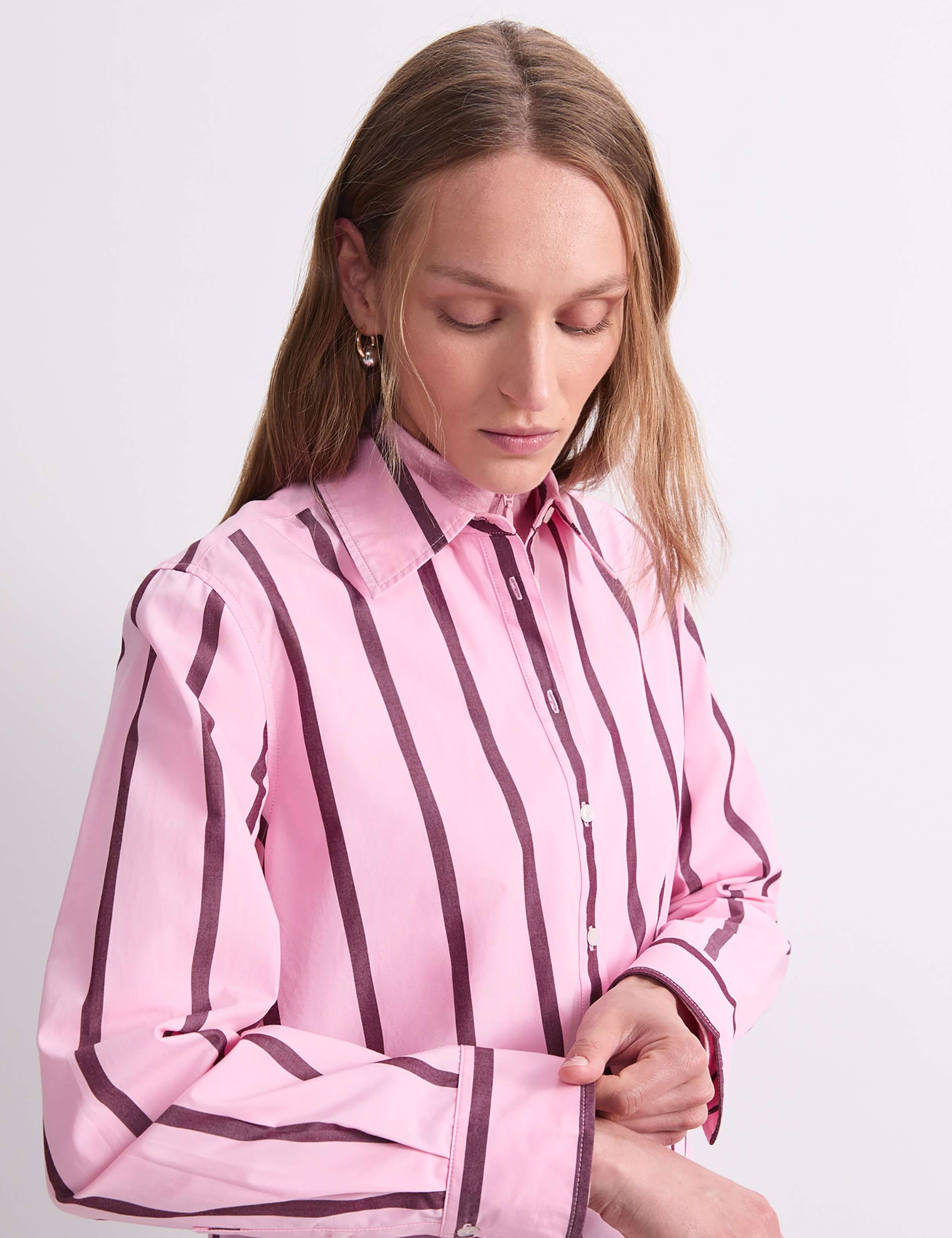 Pure Cotton Striped Collared Shirt 6 of 6