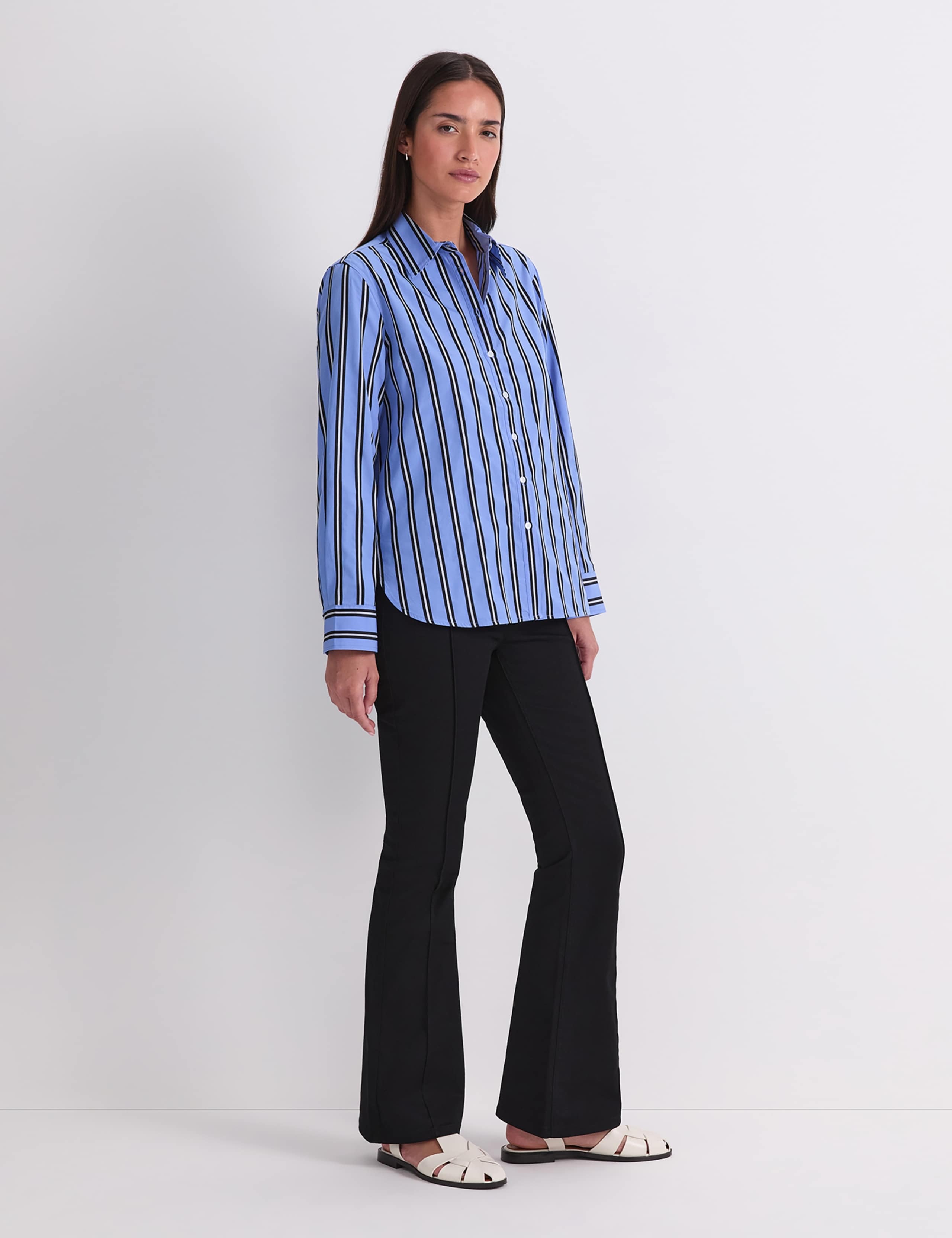 Pure Cotton Striped Collared Shirt 5 of 8
