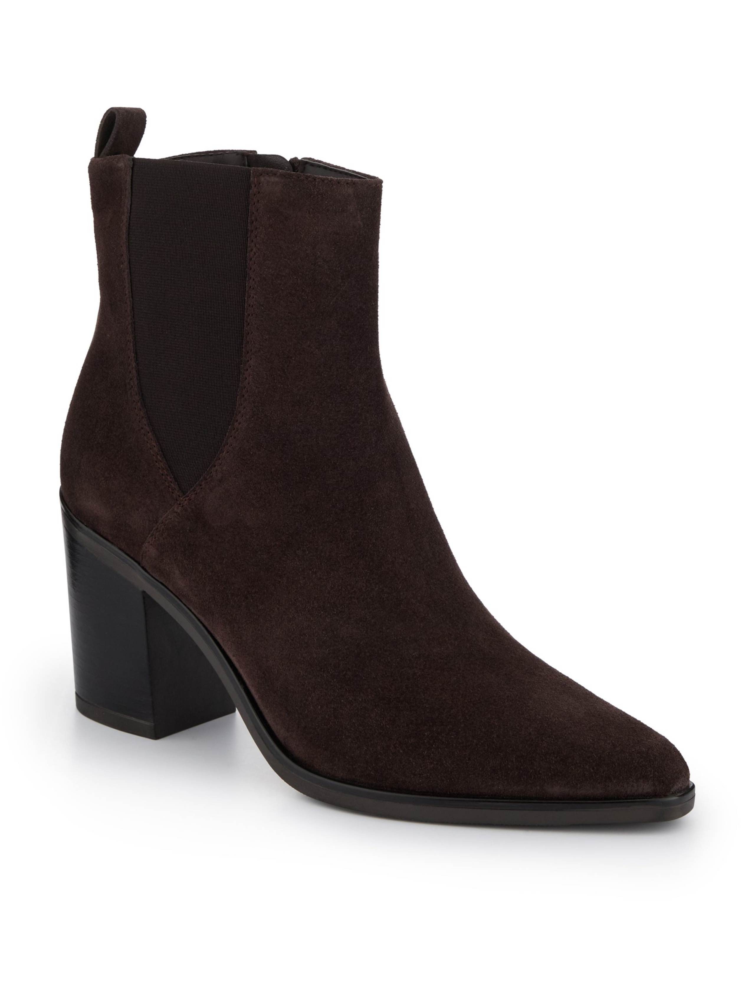 Suede Block Heel Ankle Boots 5 of 7