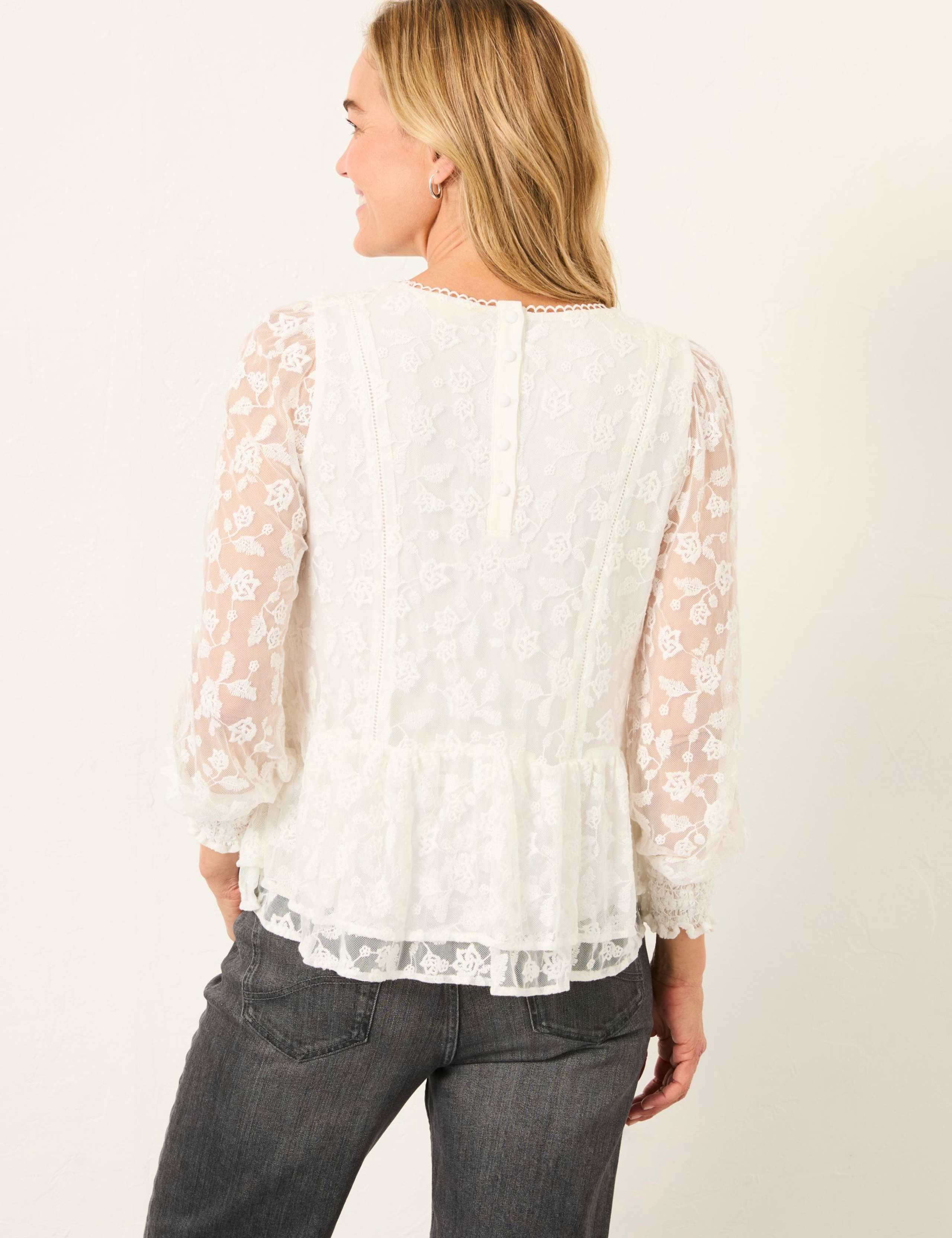 Lace Round Neck Blouse 5 of 5