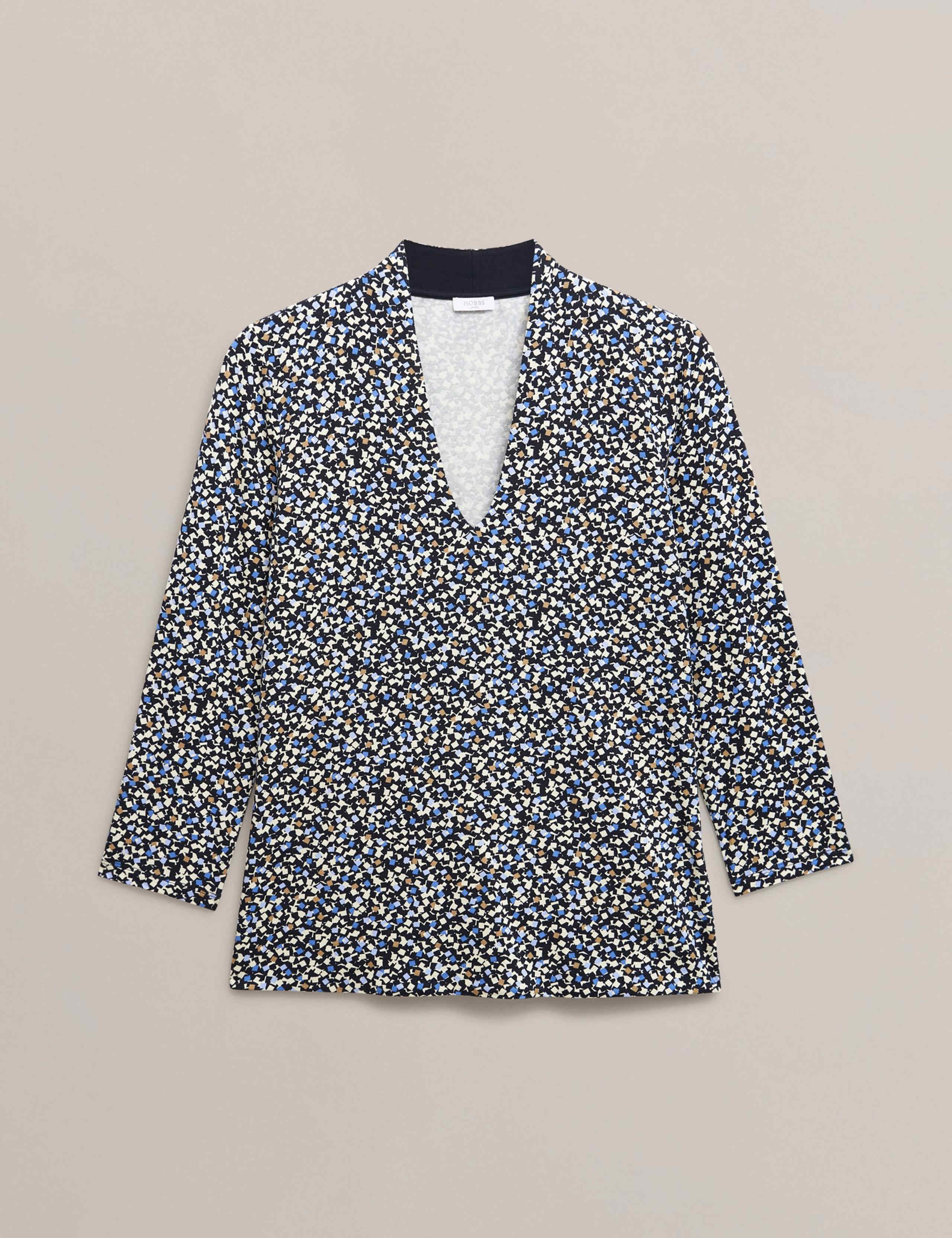 Printed V-Neck Top 2 of 5