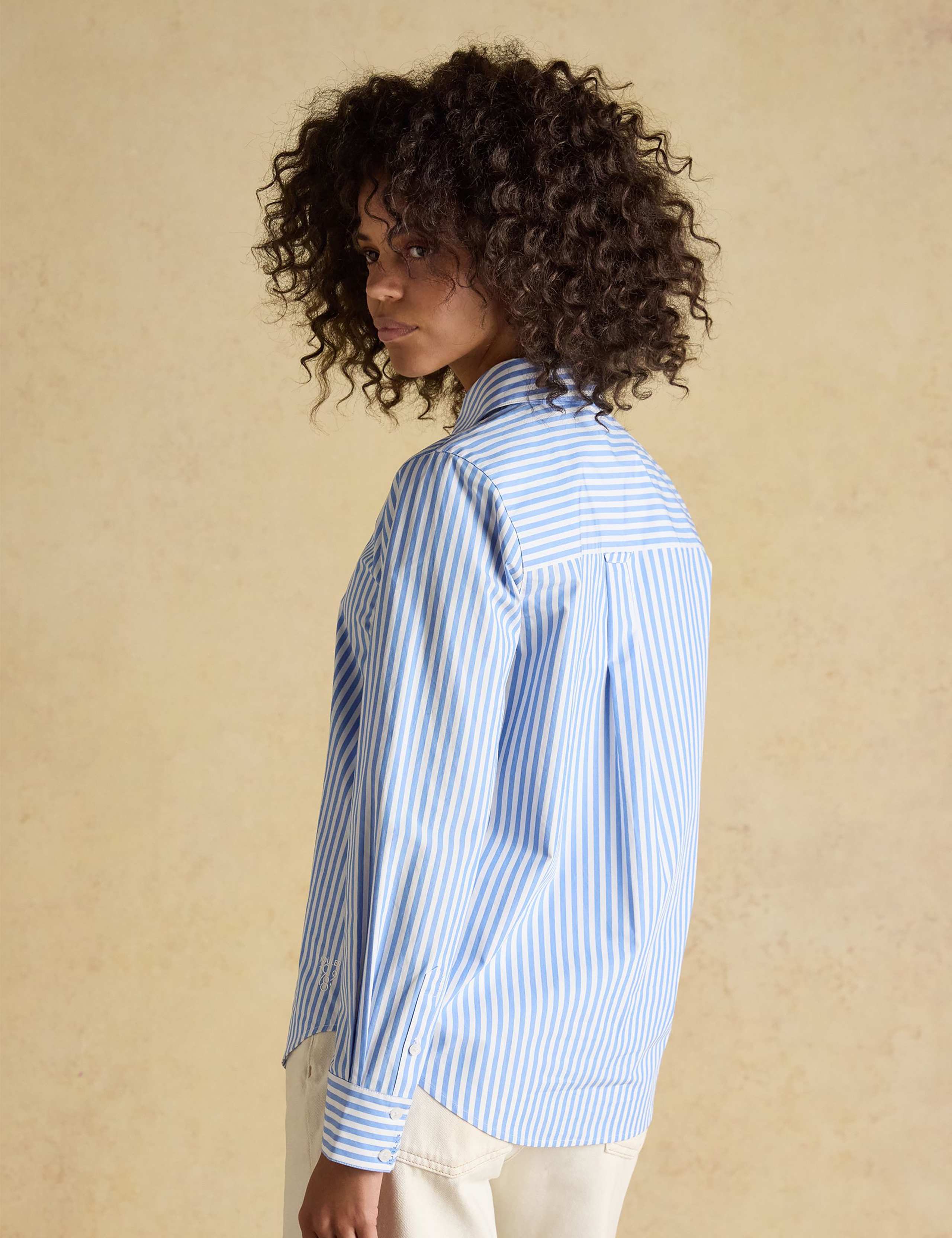 Pure Cotton Poplin Striped Collared Shirt 4 of 7