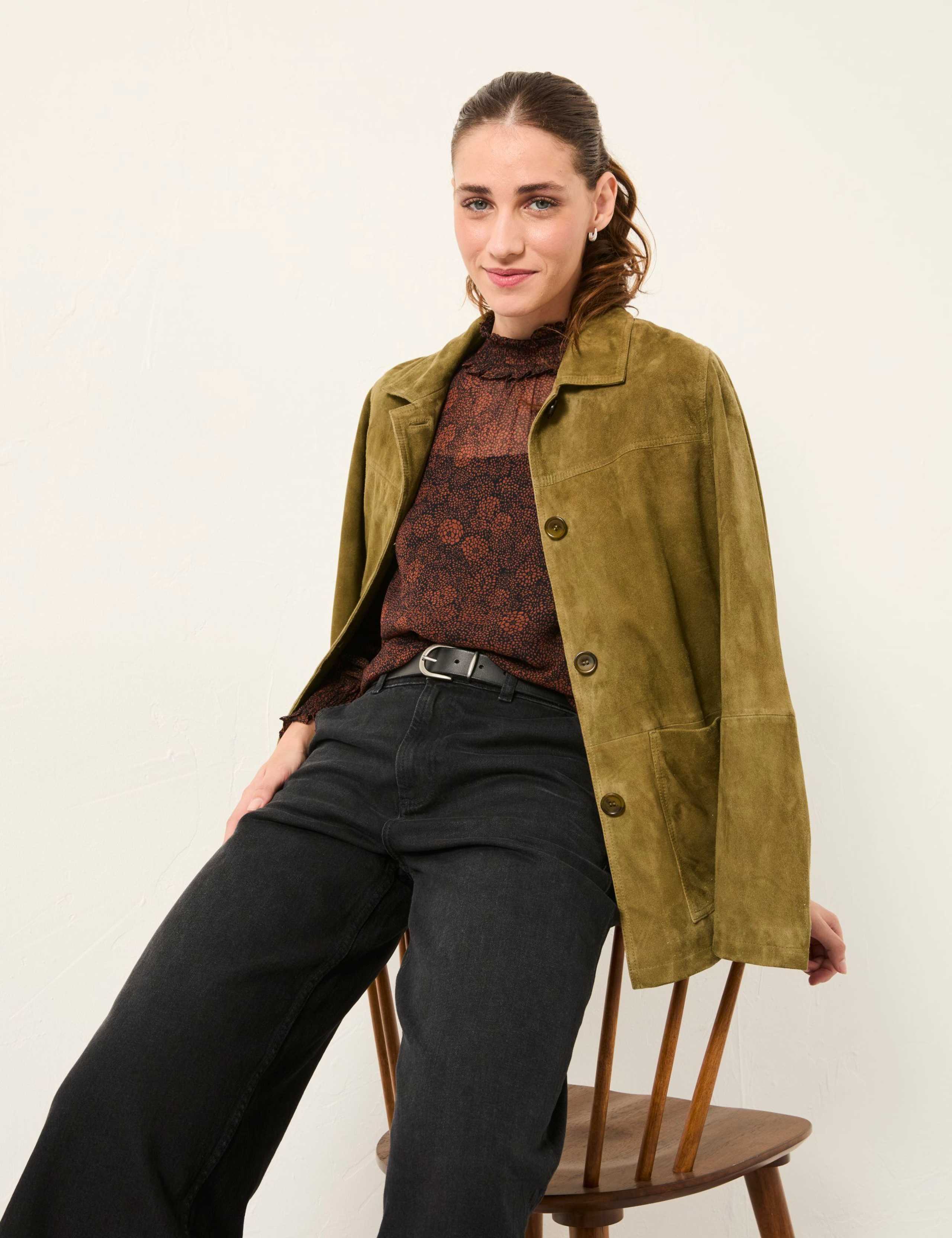 Circle Print High Neck Blouse 4 of 6