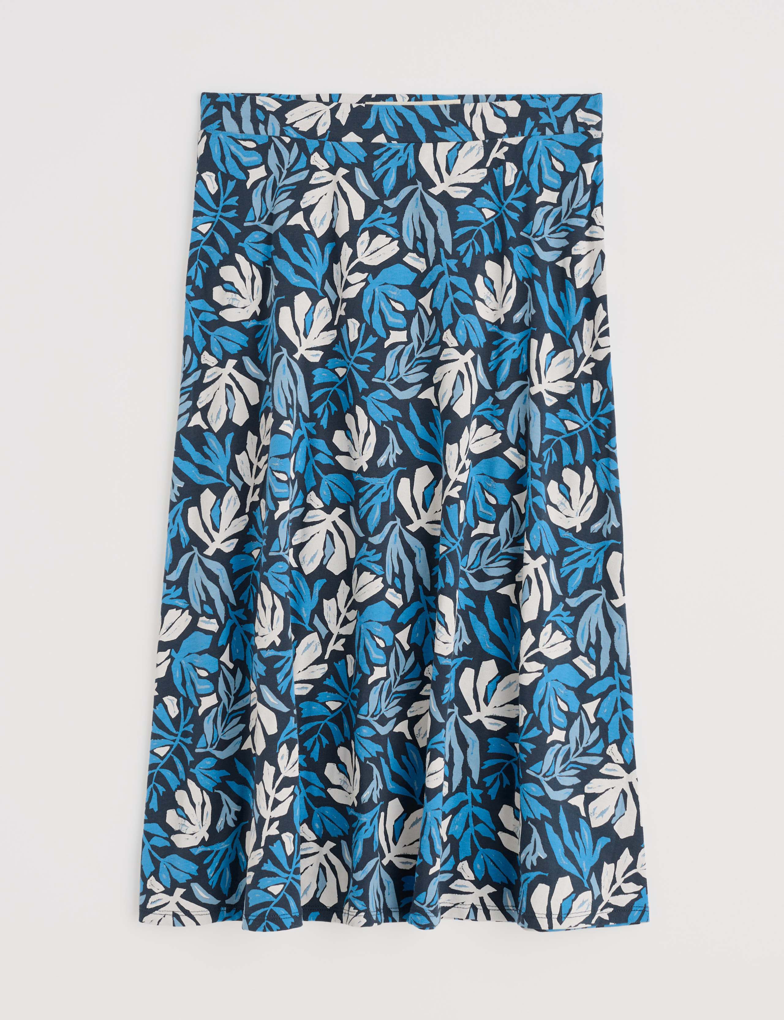 Cotton Rich Floral Midi A-Line Skirt 2 of 4