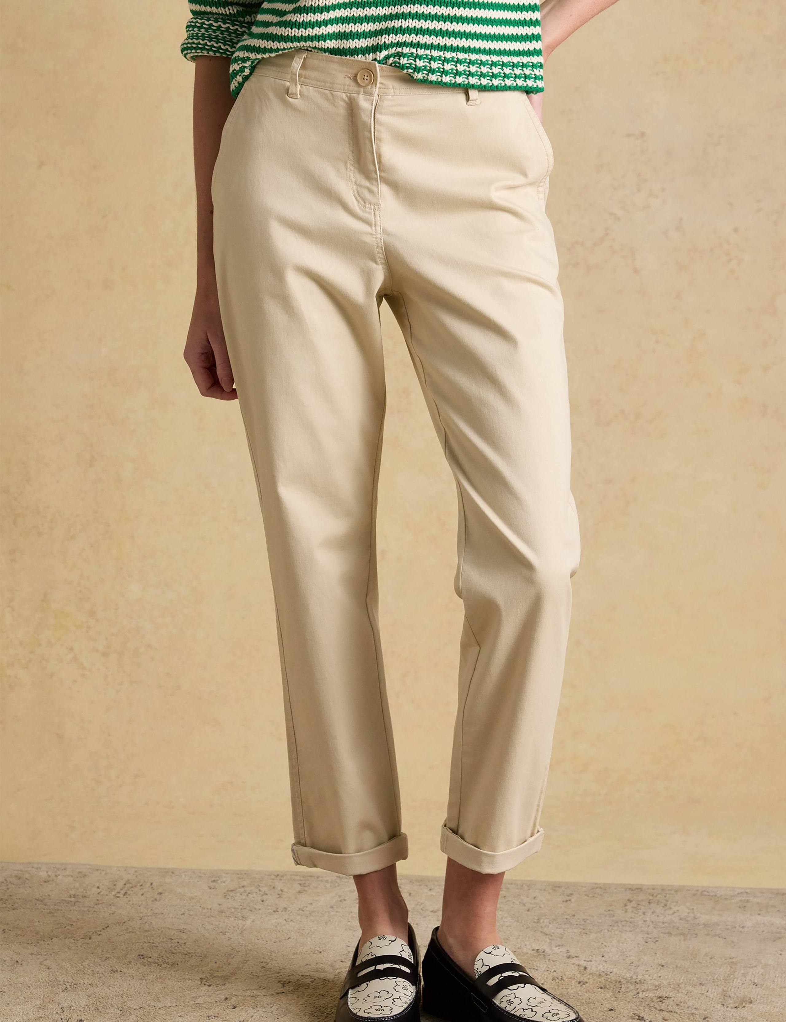 Cotton Rich Slim Fit Ankle Grazer Chinos 3 of 8