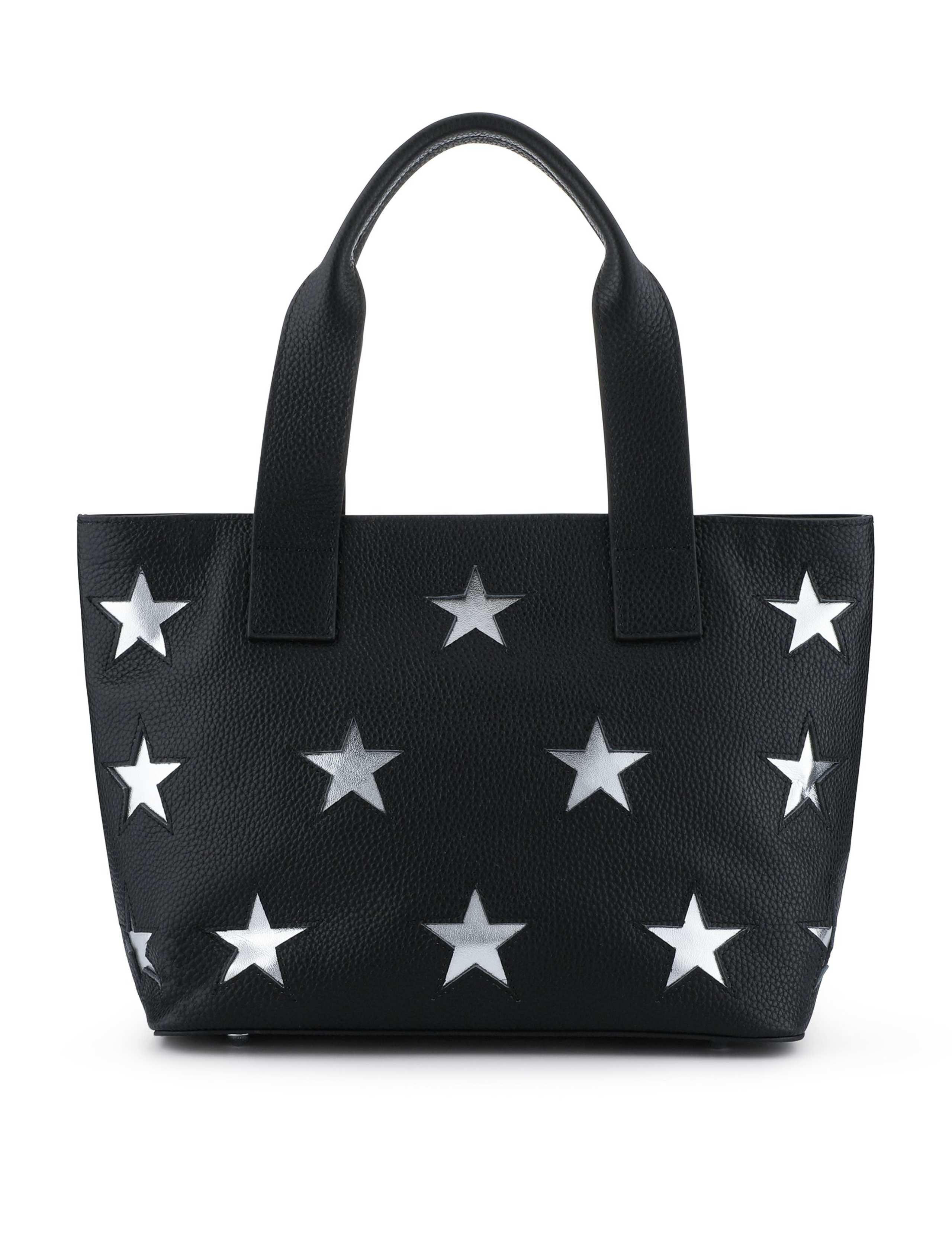 Leather Metallic Star Mini Tote Bag 2 of 3