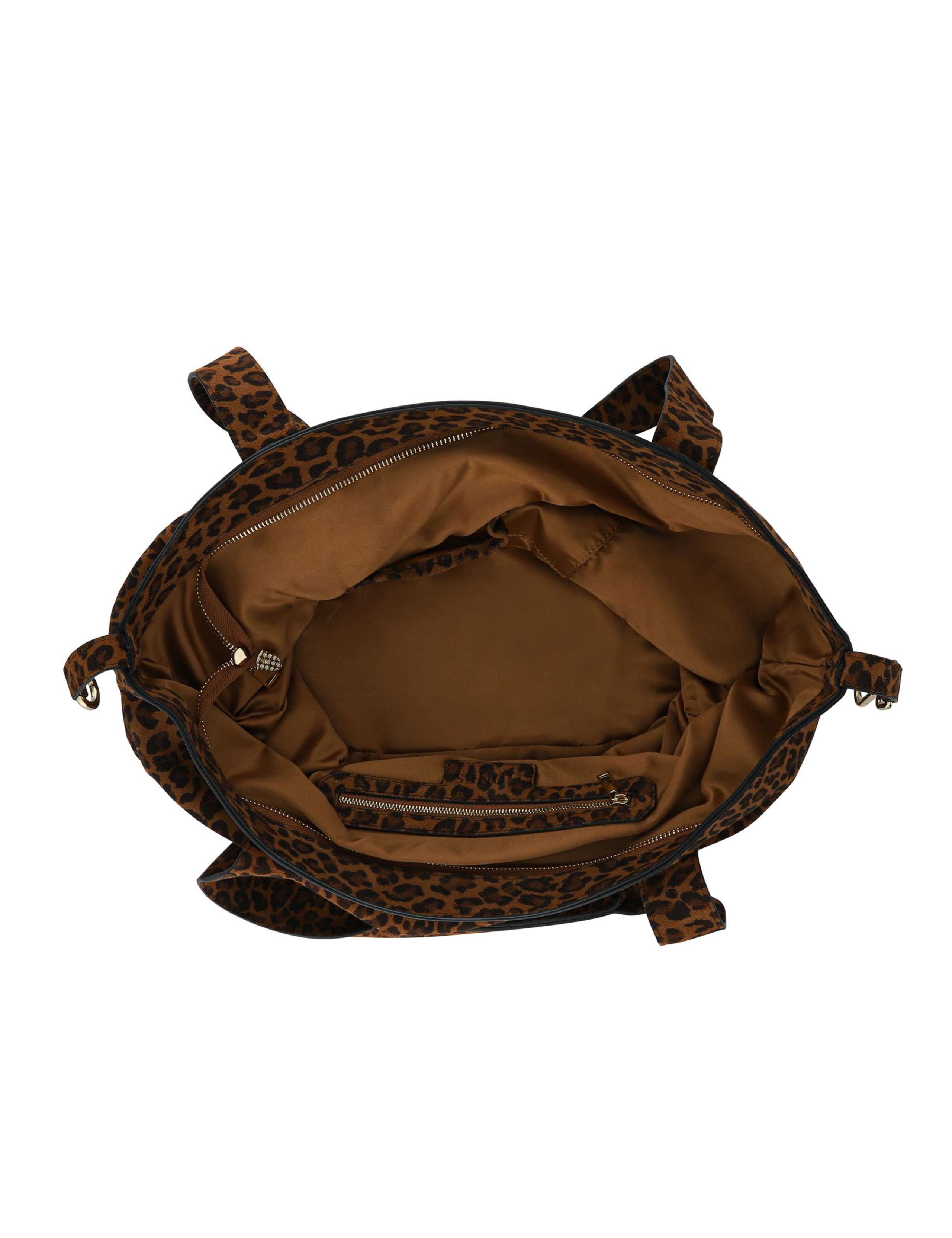 Leather Leopard Print Shoulder Bag 3 of 4