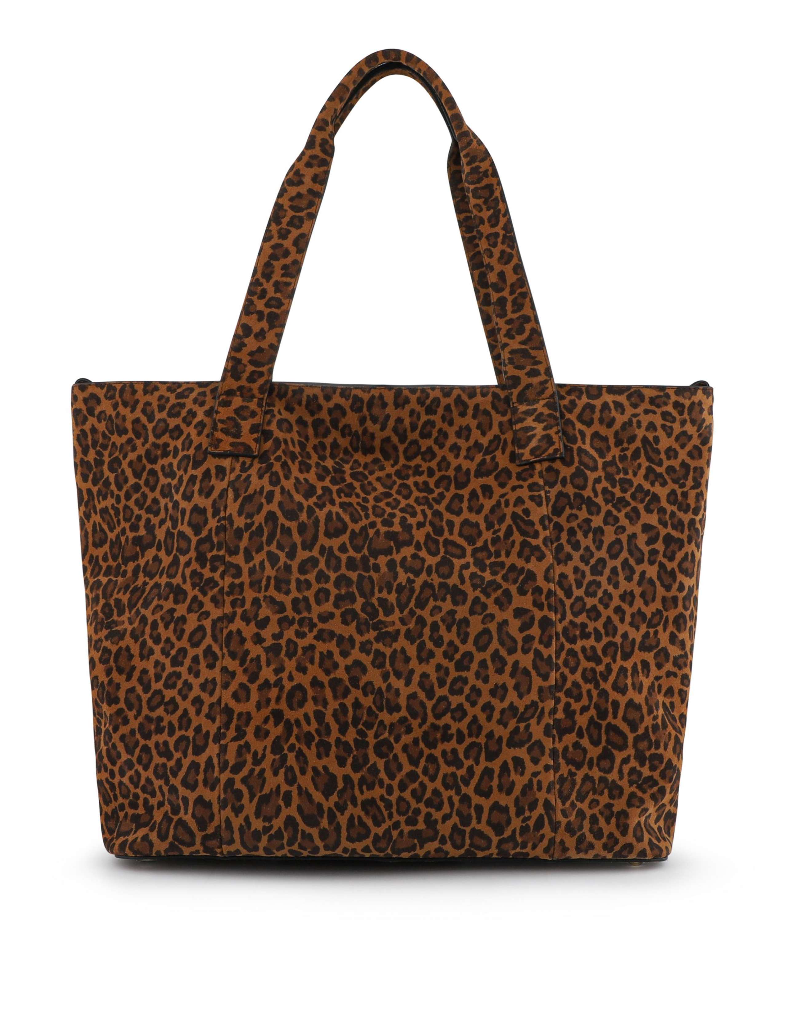 Leather Leopard Print Shoulder Bag 4 of 4