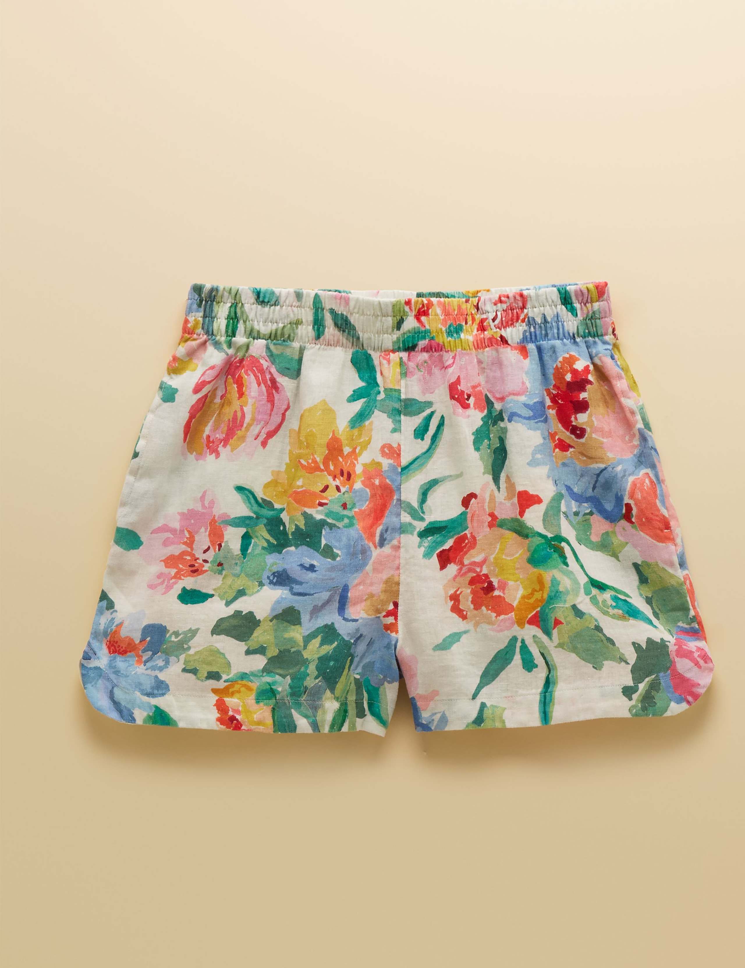 Pure Linen Floral Shorts 2 of 7