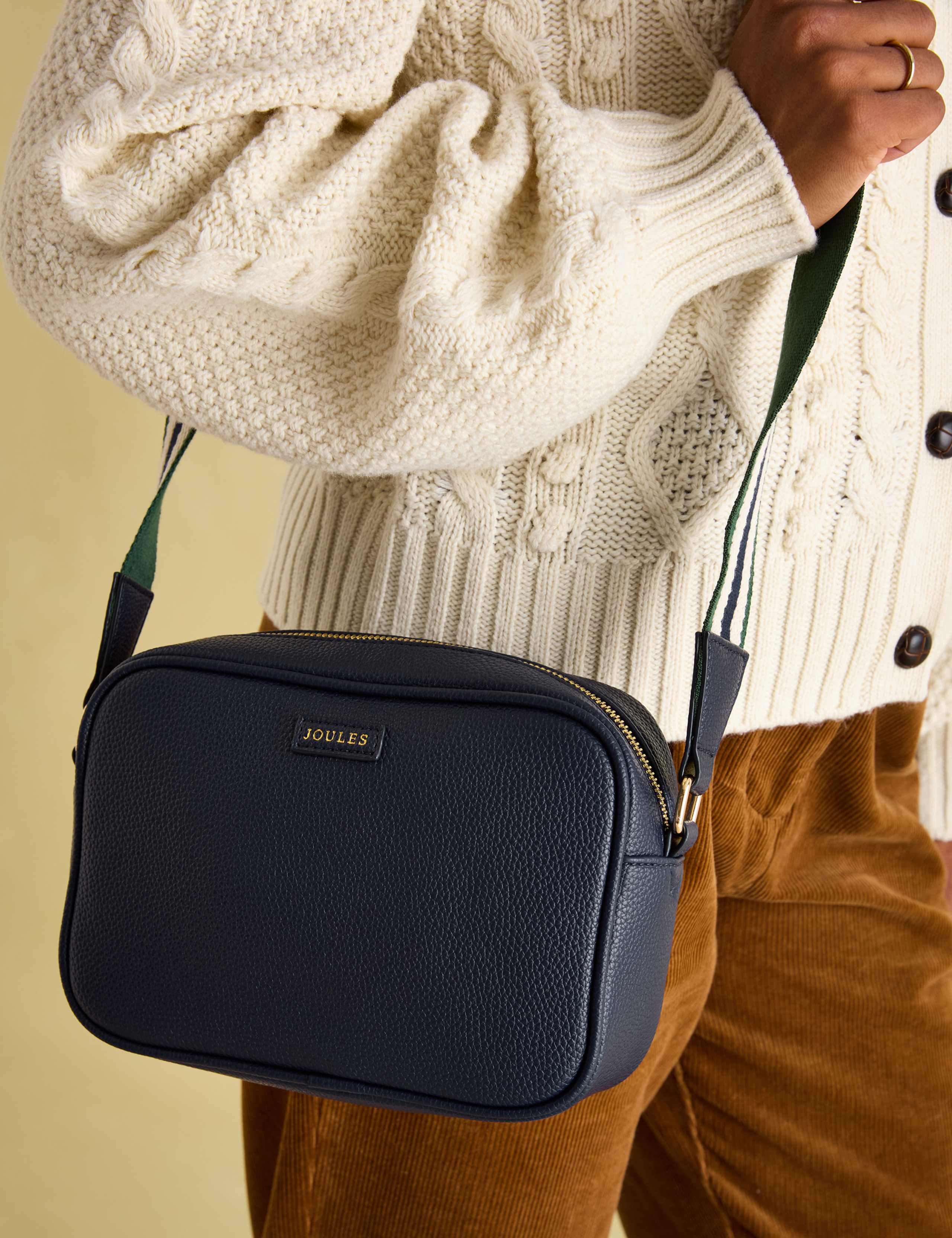 Webbing Strap Textured Cross Body Bag 3 of 8