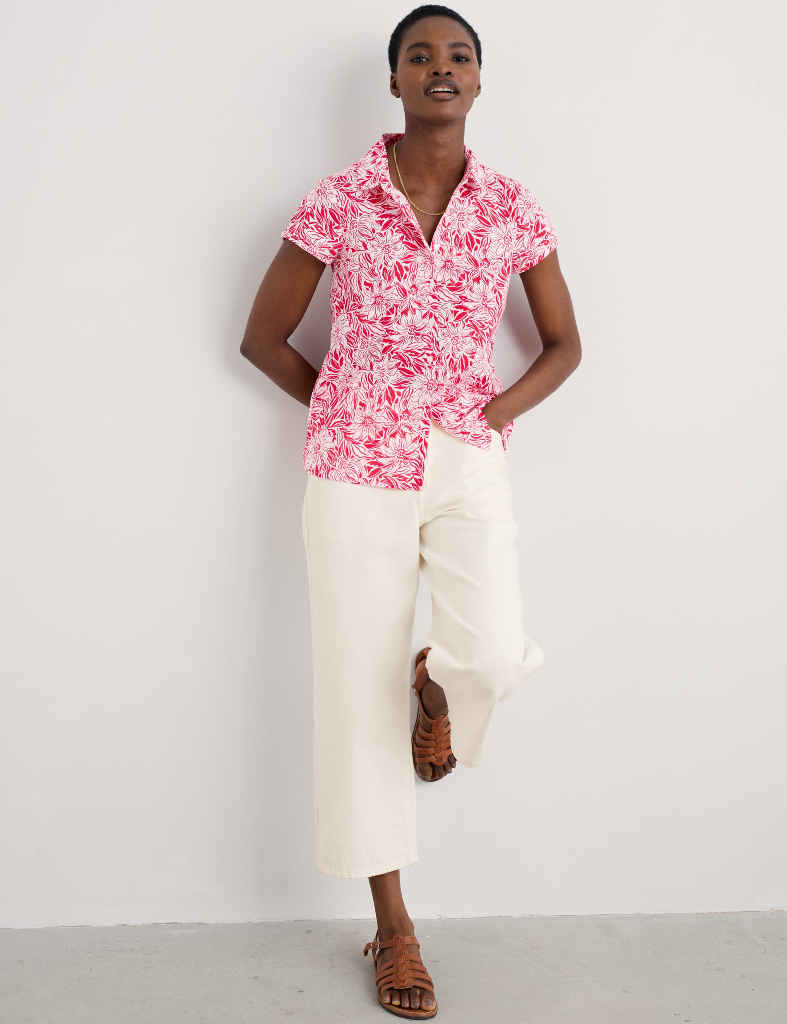 Pure Cotton Floral Shirt 3 of 4