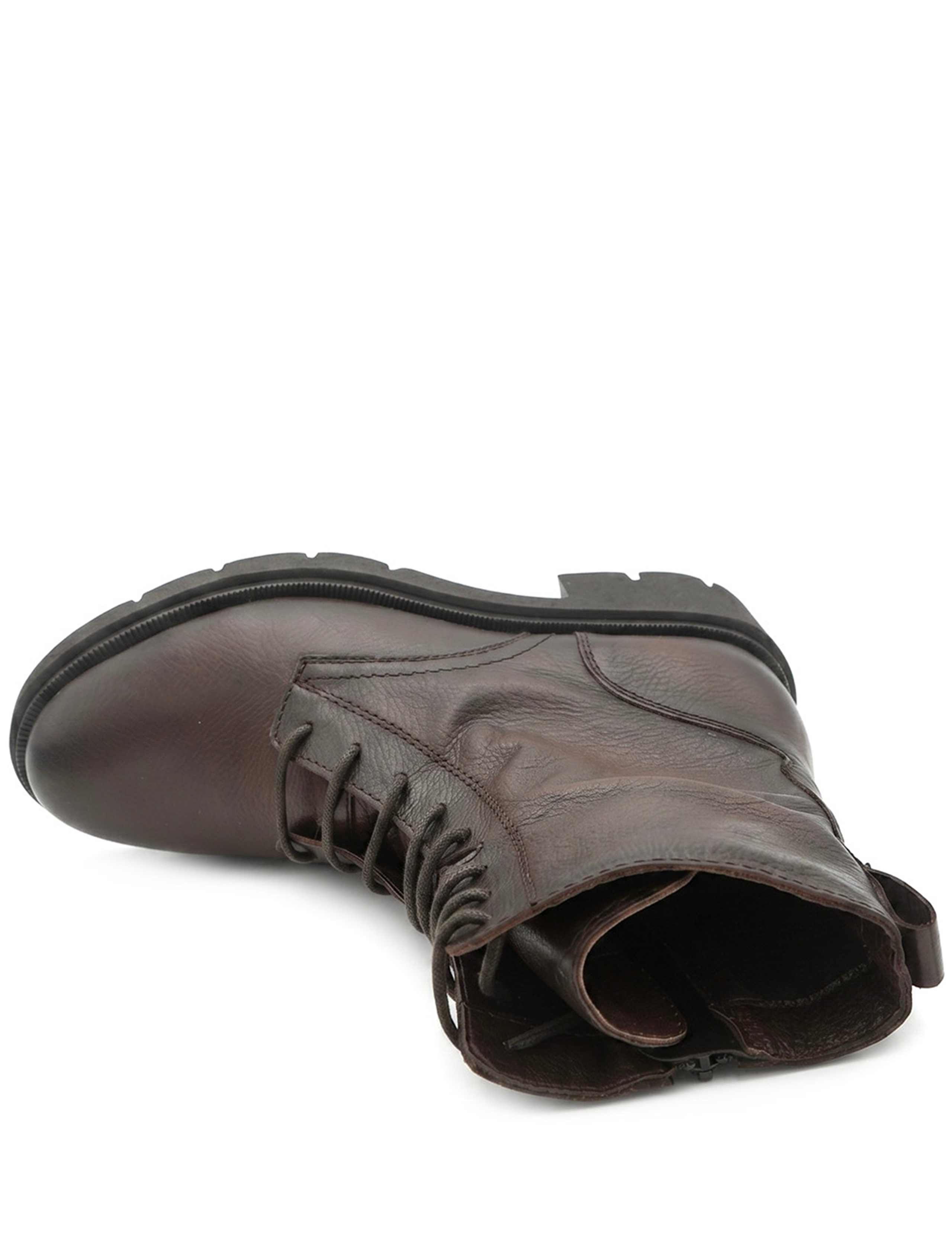 Leather Lace Up Block Heel Boots 5 of 6