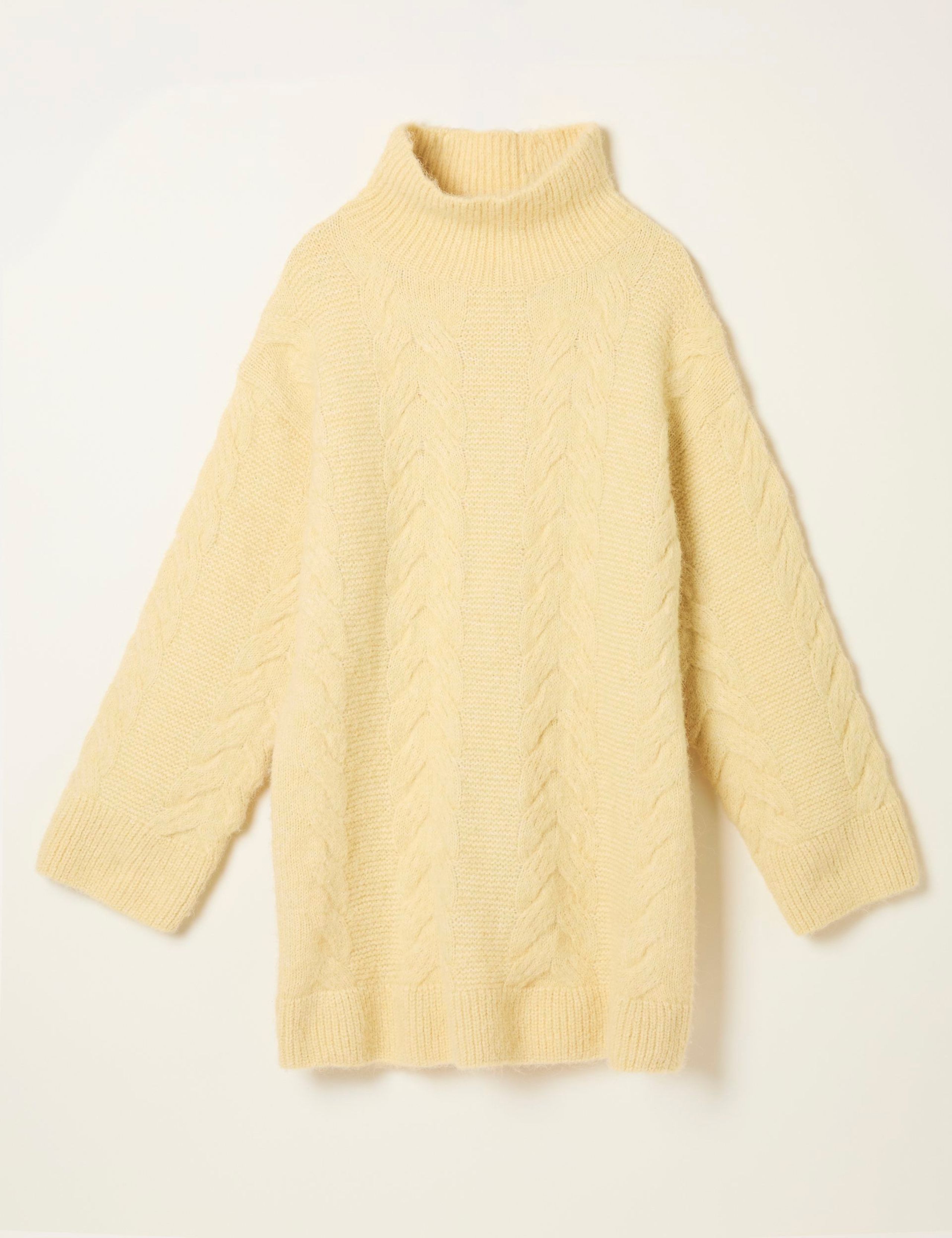 Textured Funnel Neck Jumper with Wool 2 of 5