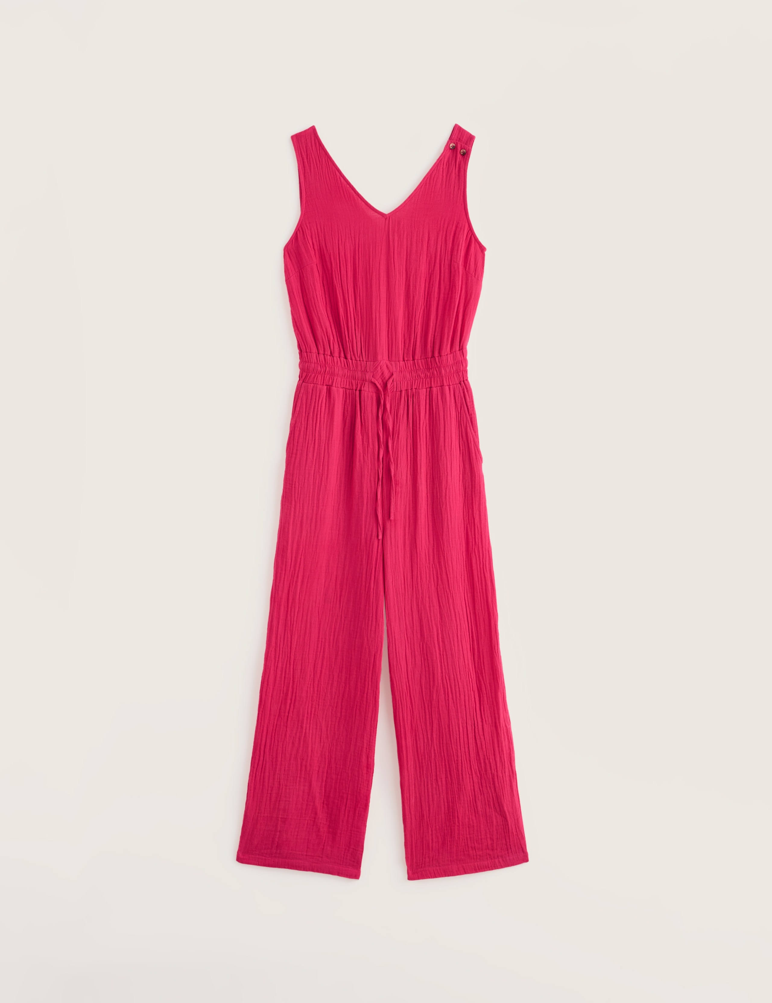 Pure Cotton Sleeveless Cropped Jumpsuit 2 of 6