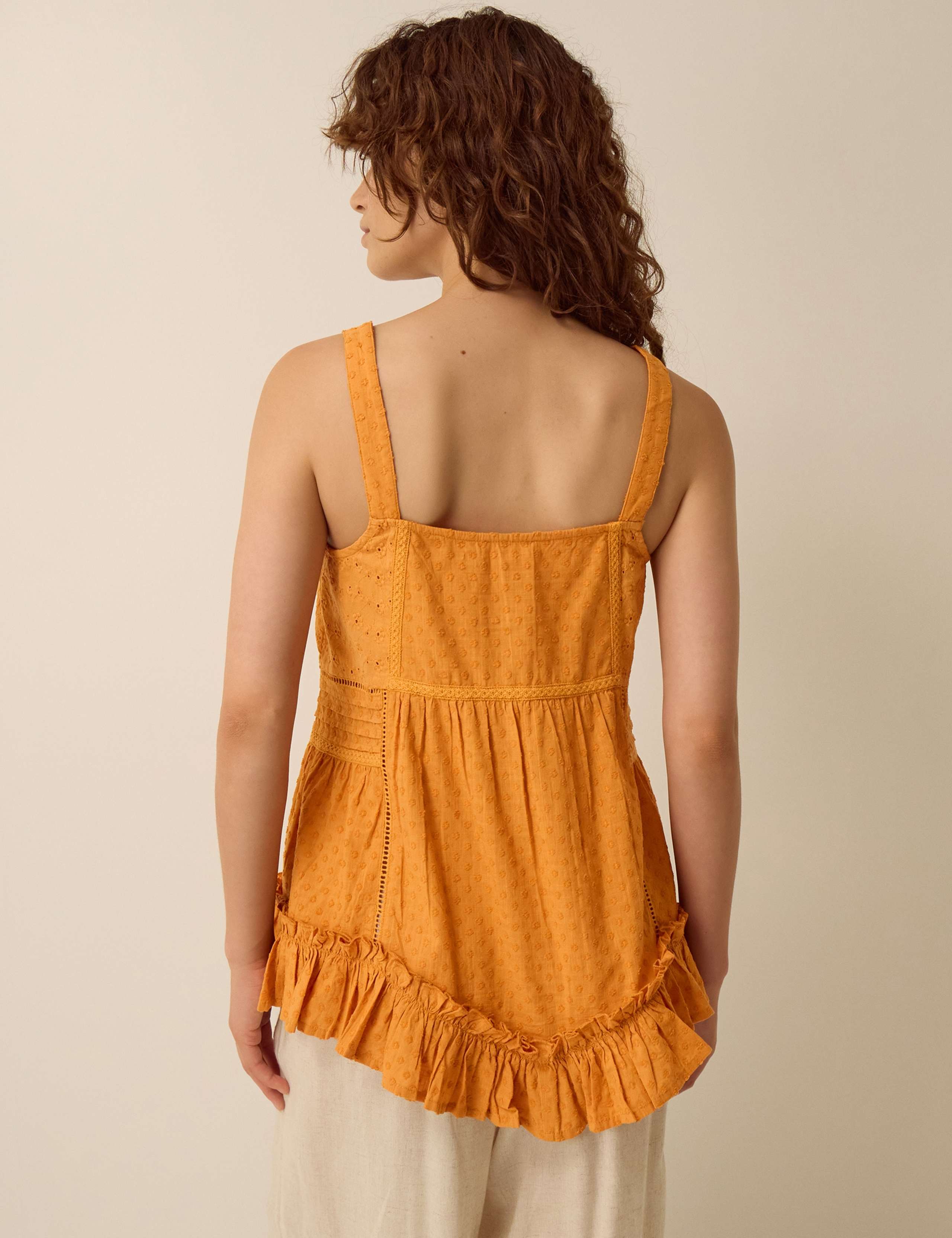 Pure Cotton V-Neck Cami Top 2 of 4