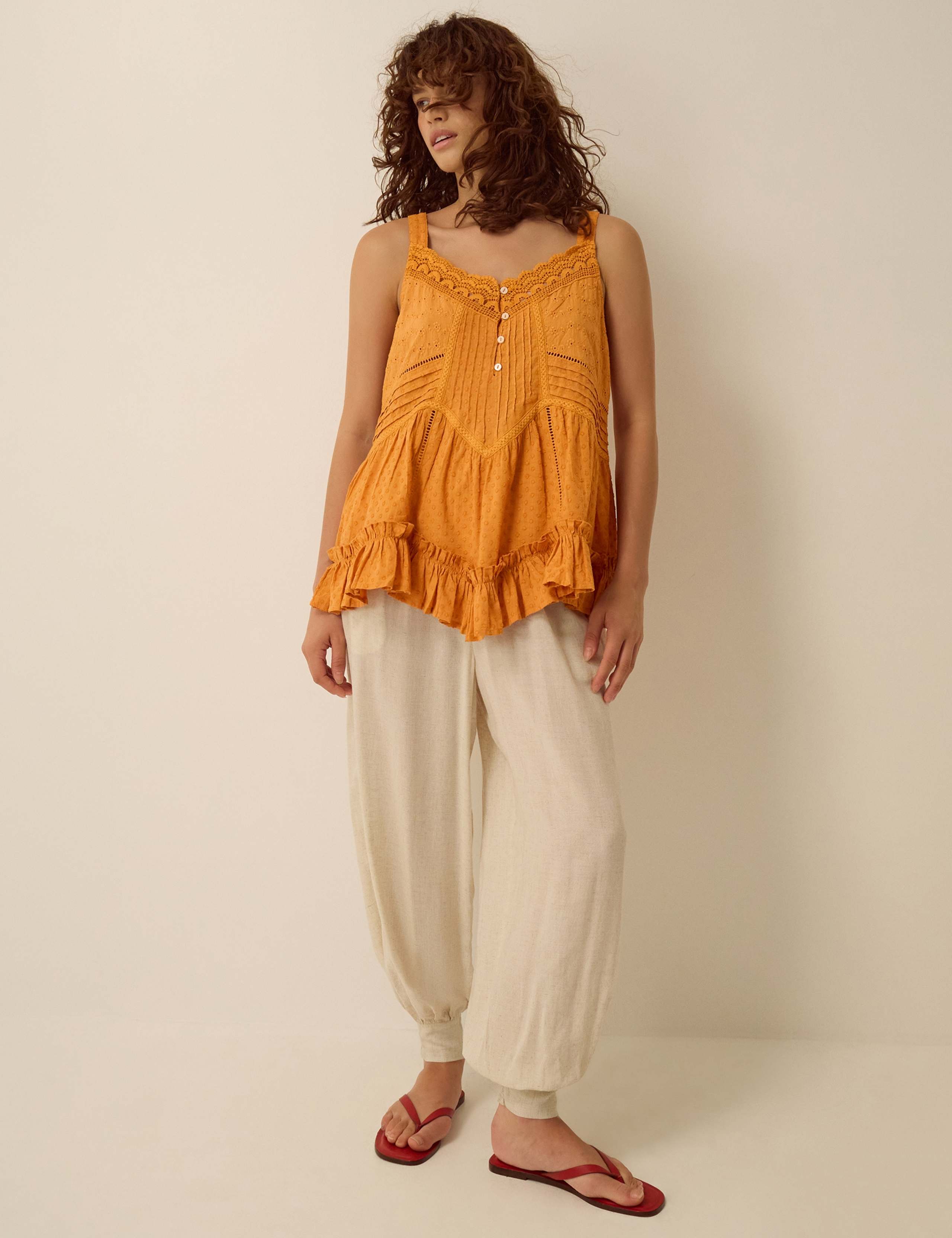 Pure Cotton V-Neck Cami Top 3 of 4