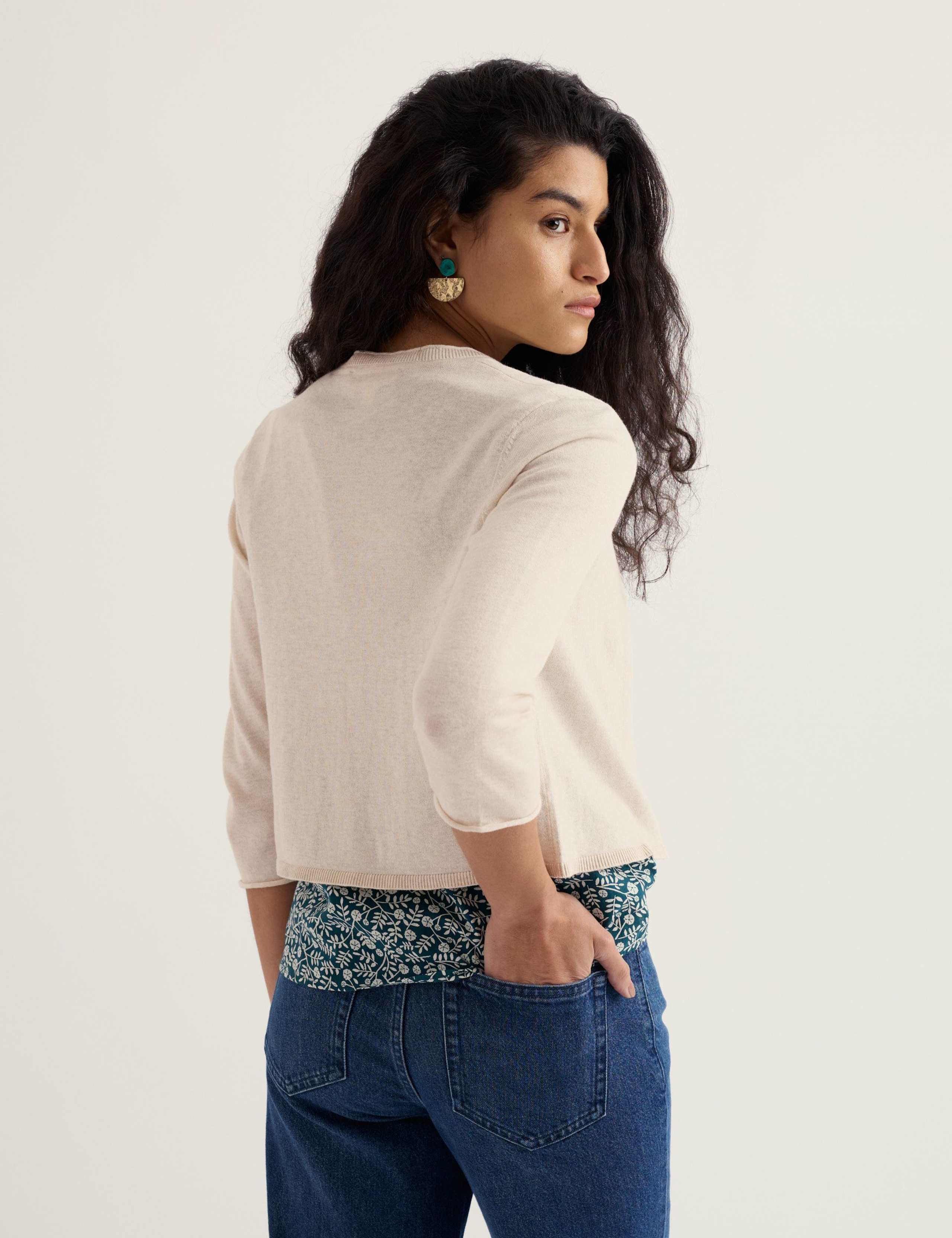 Pure Cotton Open Front Cardigan 4 of 5