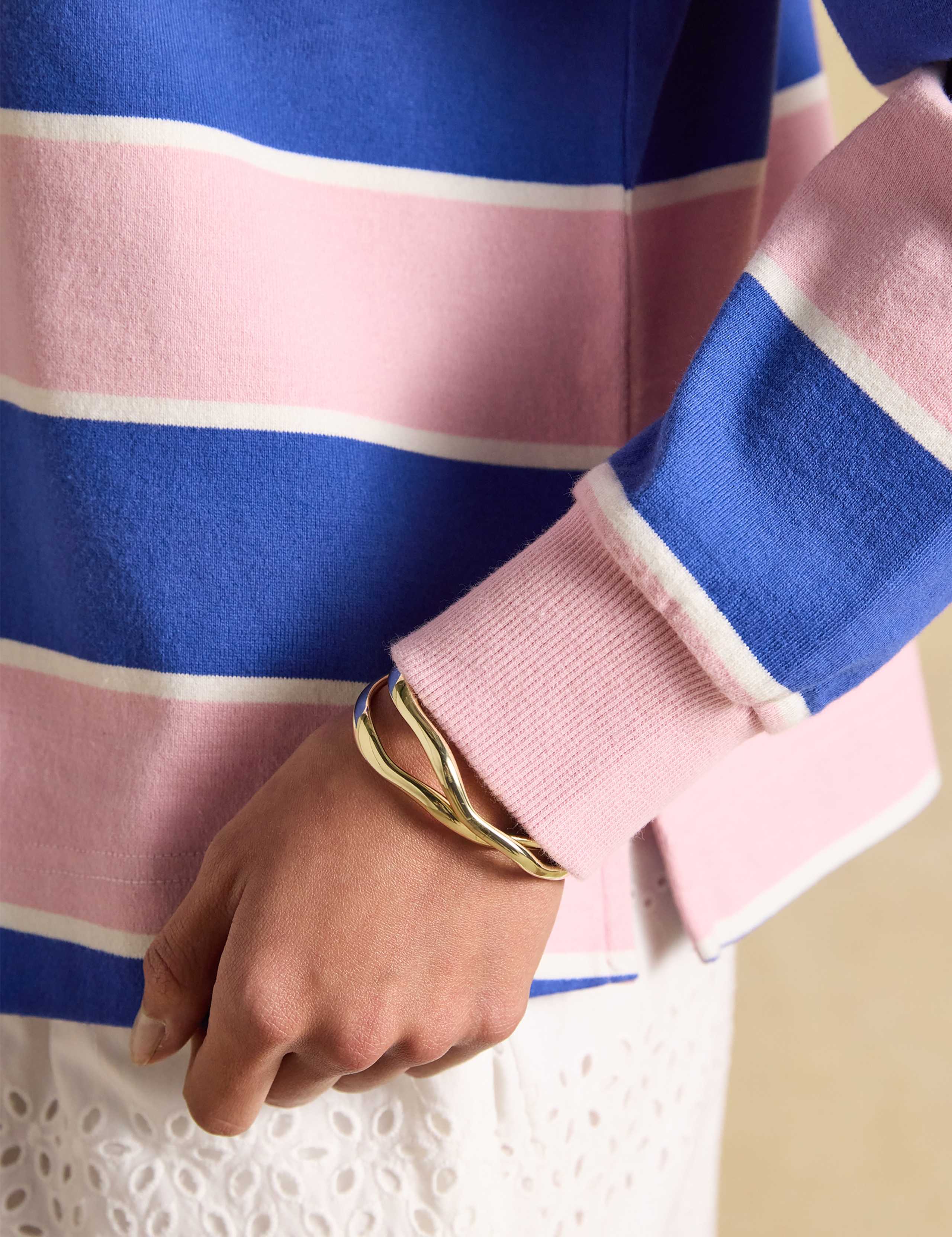 Pure Cotton Striped Rugby Shirt 4 of 9