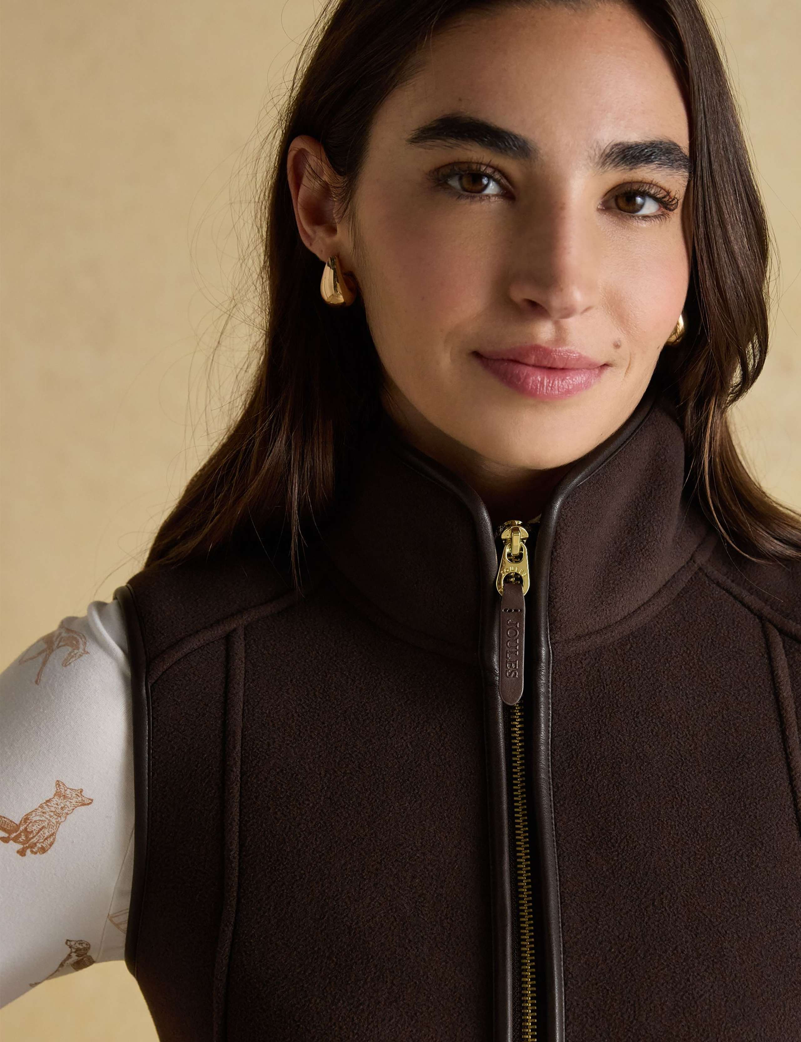 Fleece Funnel Neck Gilet 7 of 9