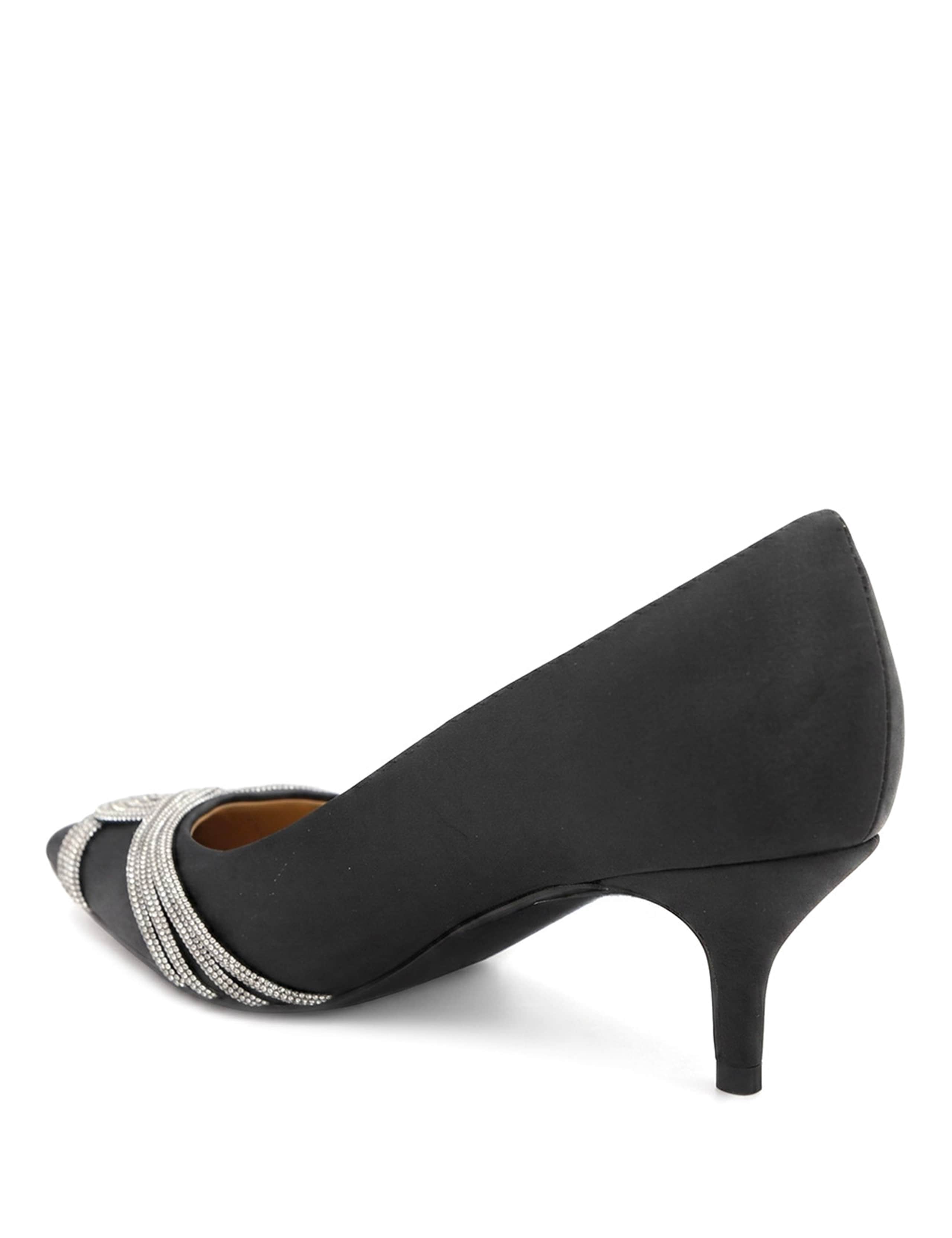 Low Heel Slip On Stiletto Court Shoes 5 of 6