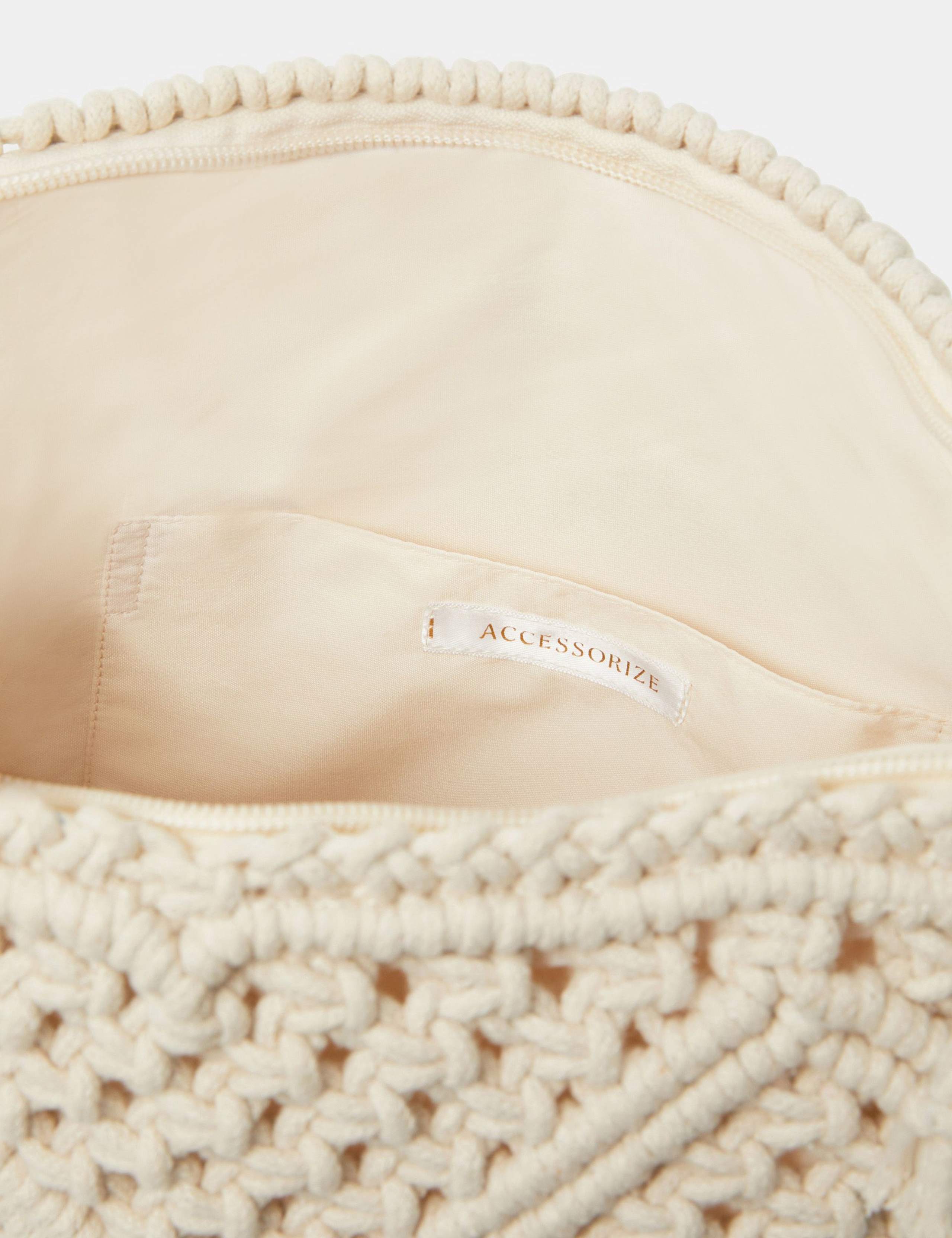 Cotton Rich Macramé Shoulder Bag 5 of 5