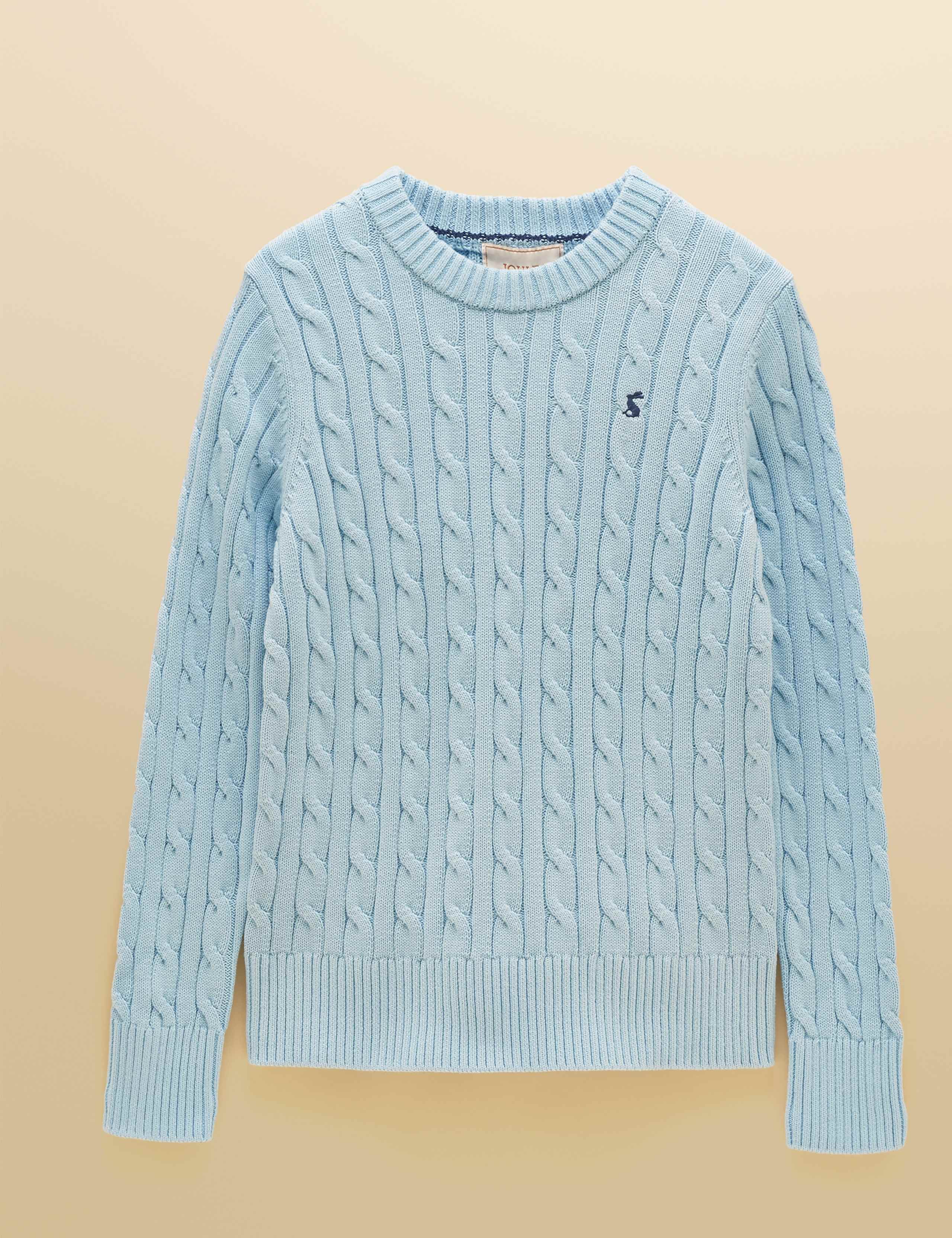 Pure Cotton Cable Knit Crew Neck Jumper 2 of 8