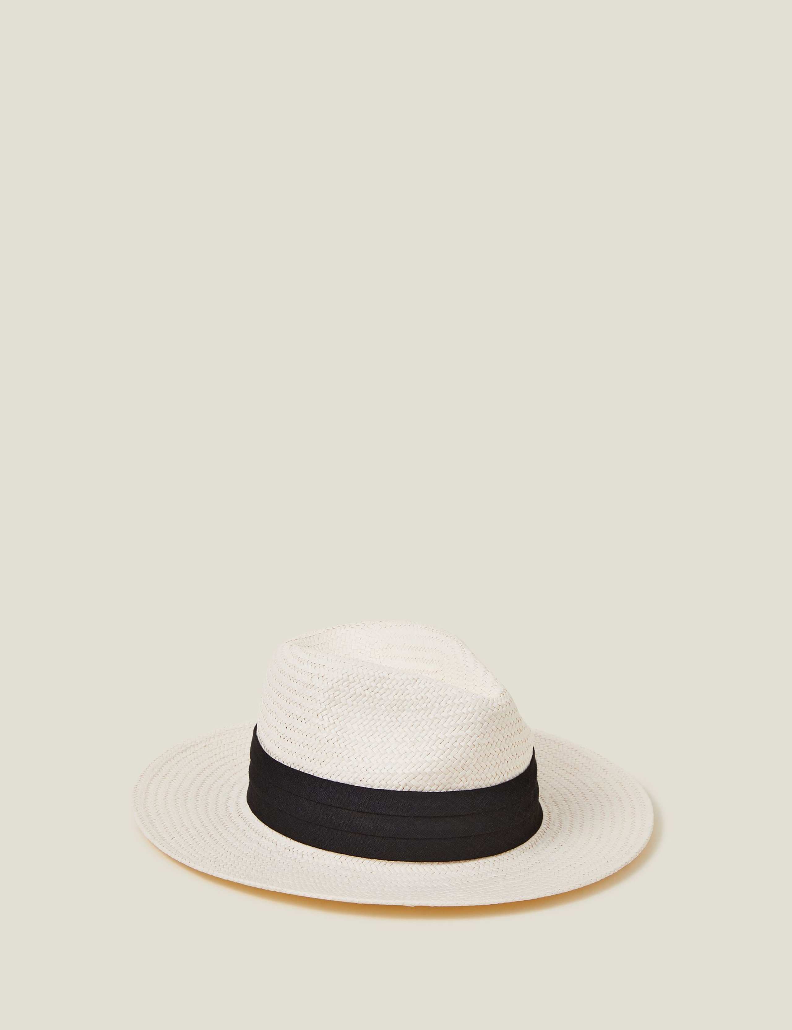 Straw Fedora Hat 1 of 4