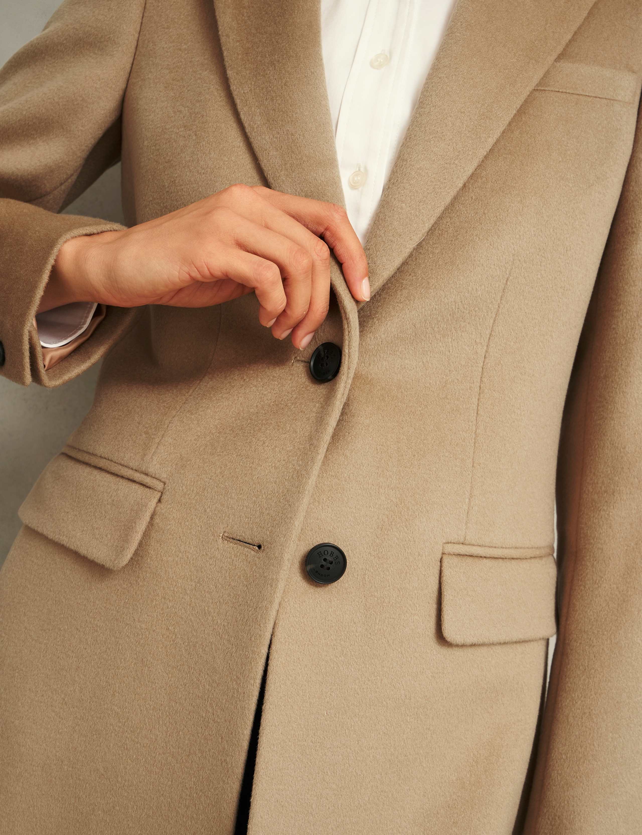 Pure Wool Single Breasted Tailored Coat 5 of 8