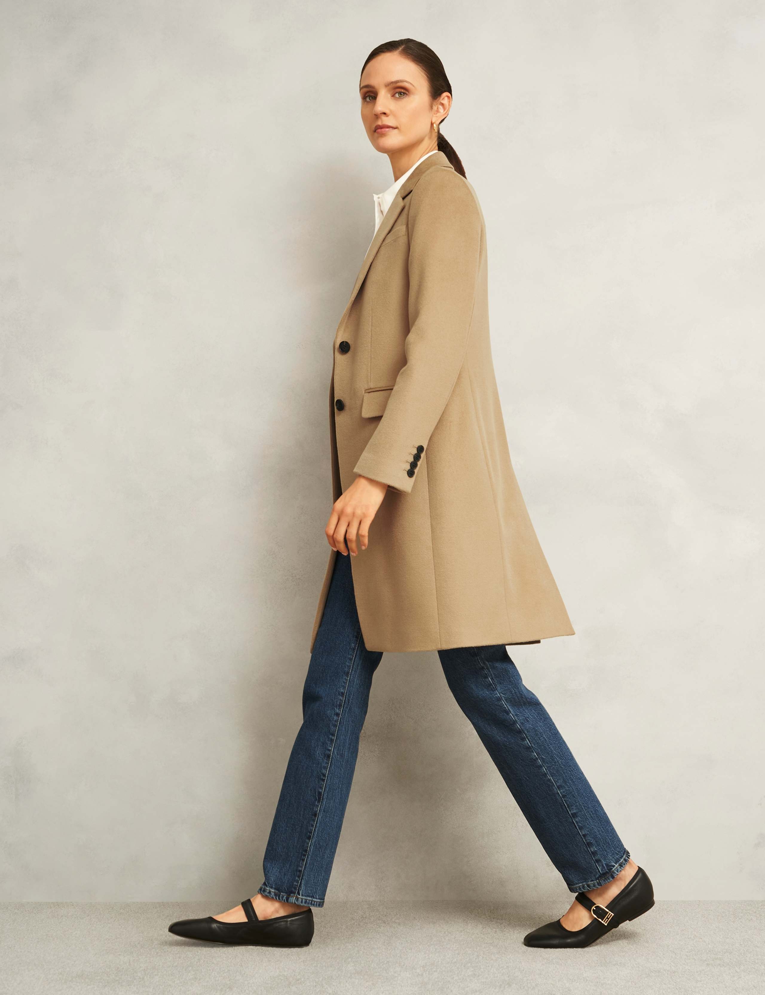 Pure Wool Single Breasted Tailored Coat 6 of 8