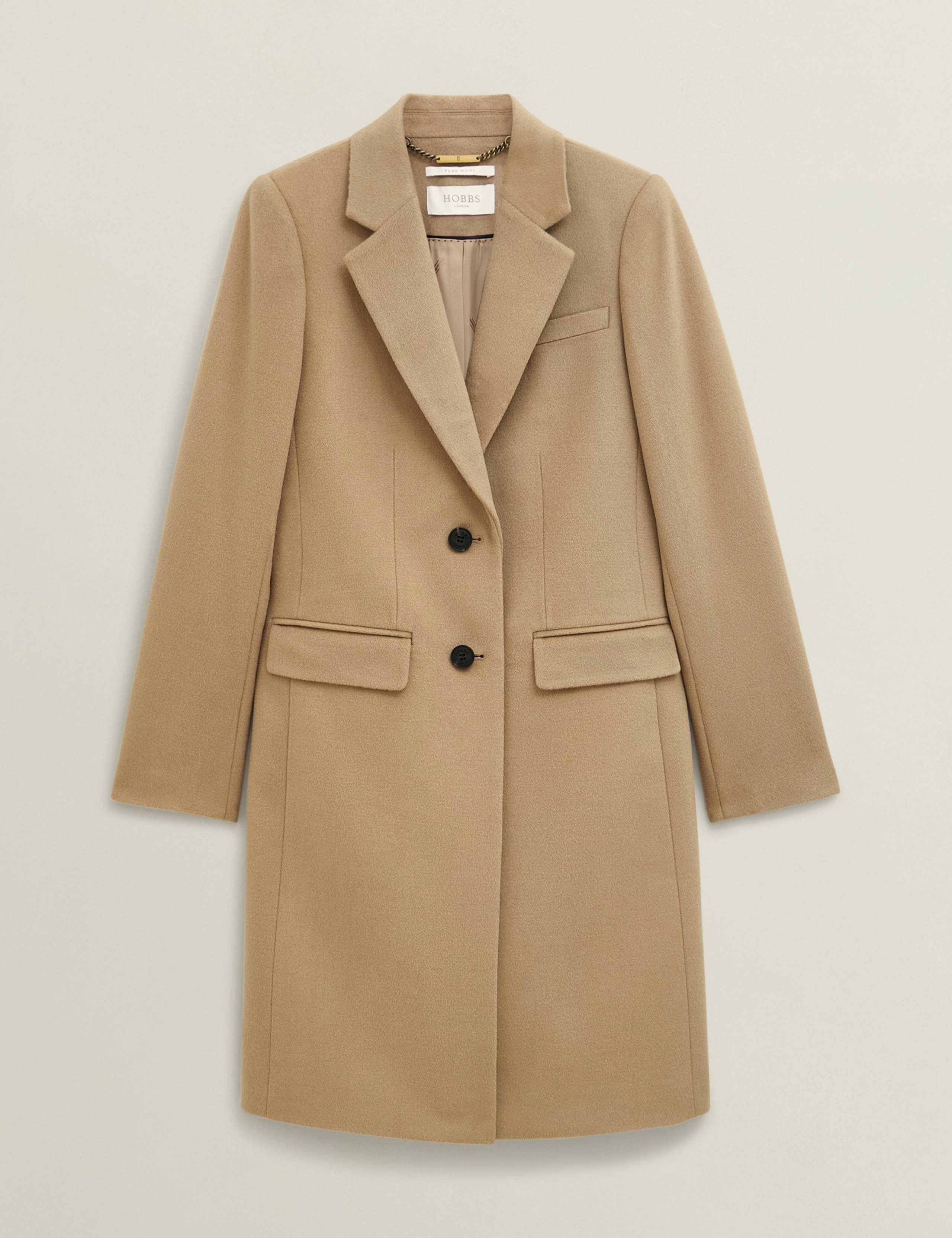 Pure Wool Single Breasted Tailored Coat 2 of 8