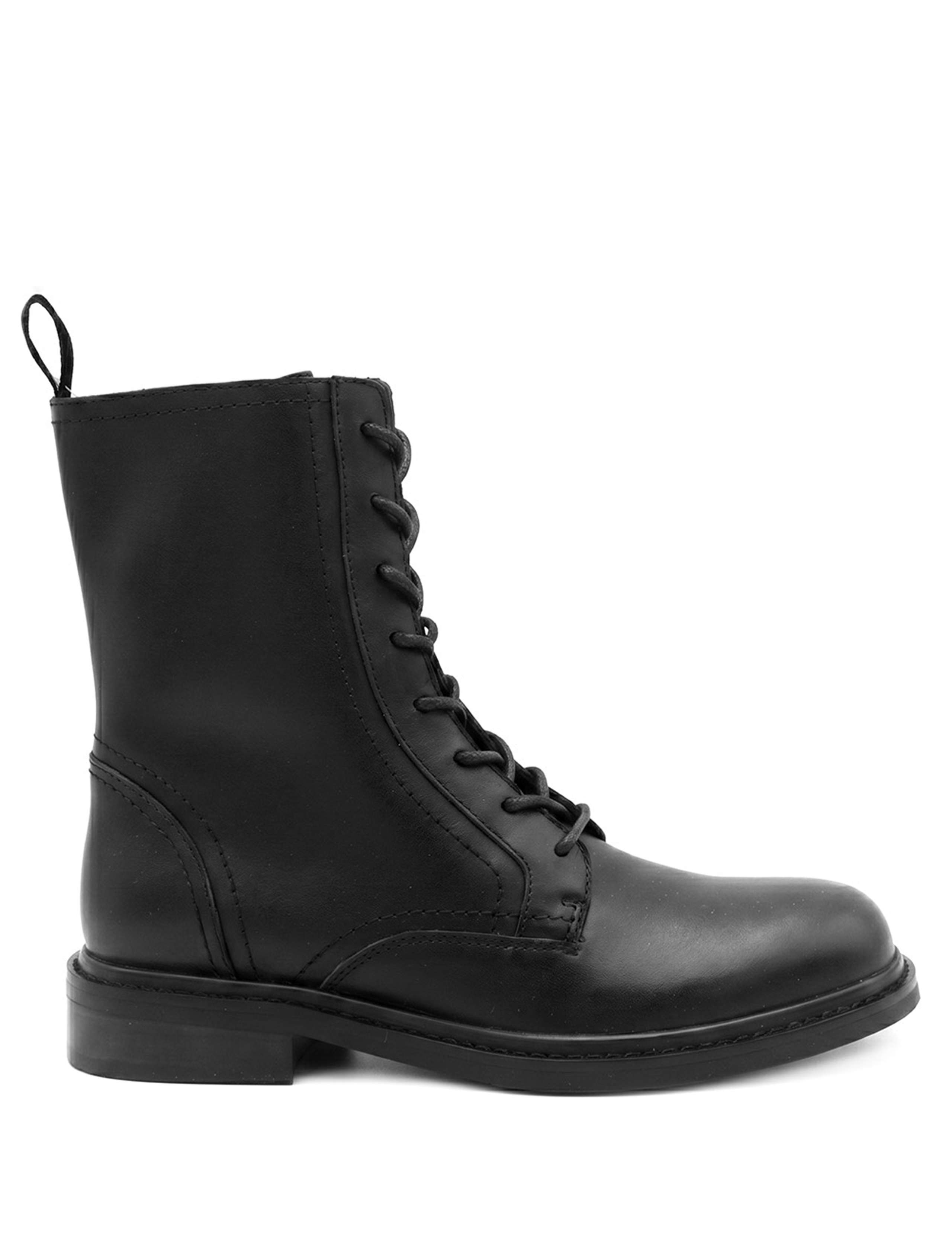 Leather Block Heel Ankle Boots 2 of 6
