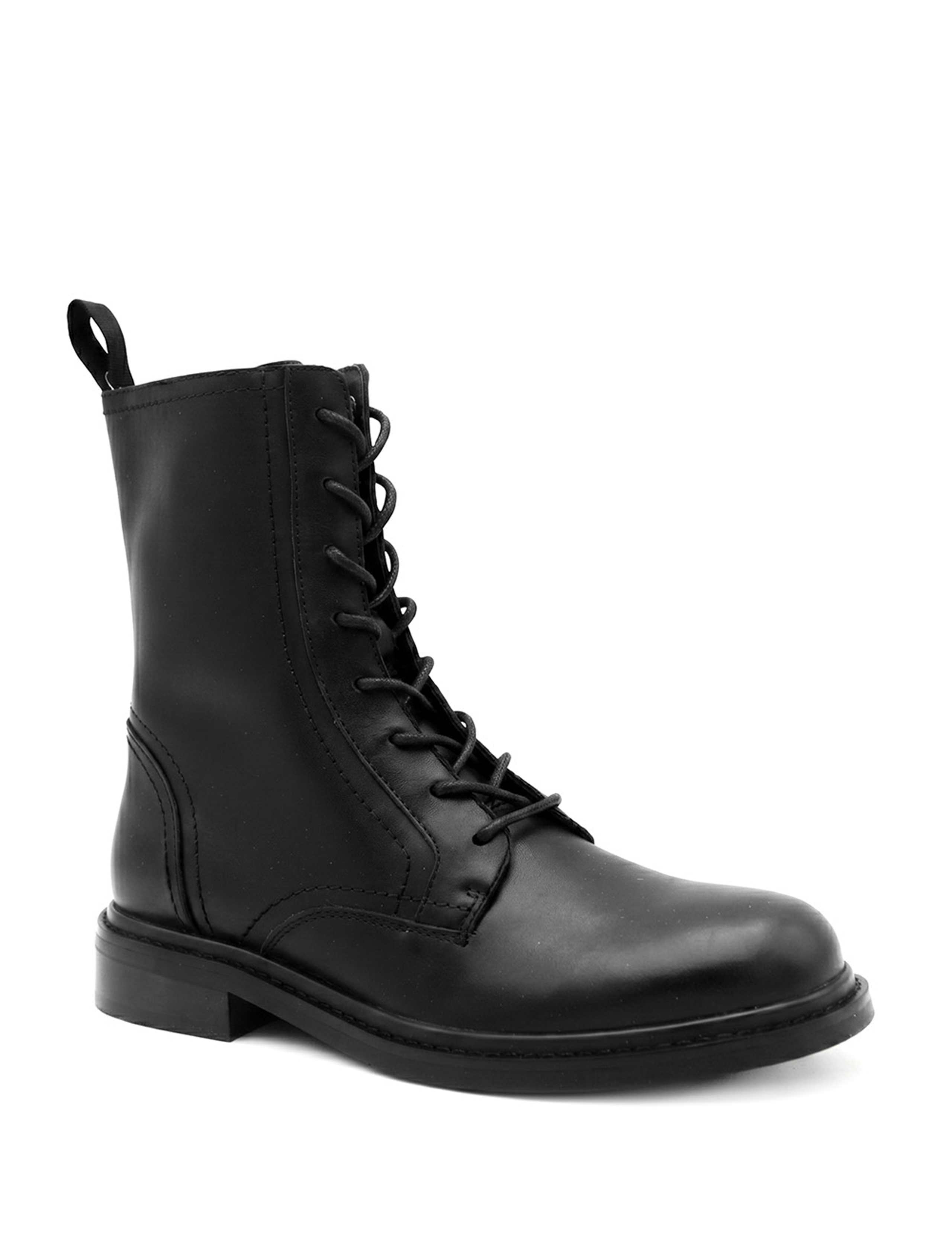 Leather Block Heel Ankle Boots 3 of 6