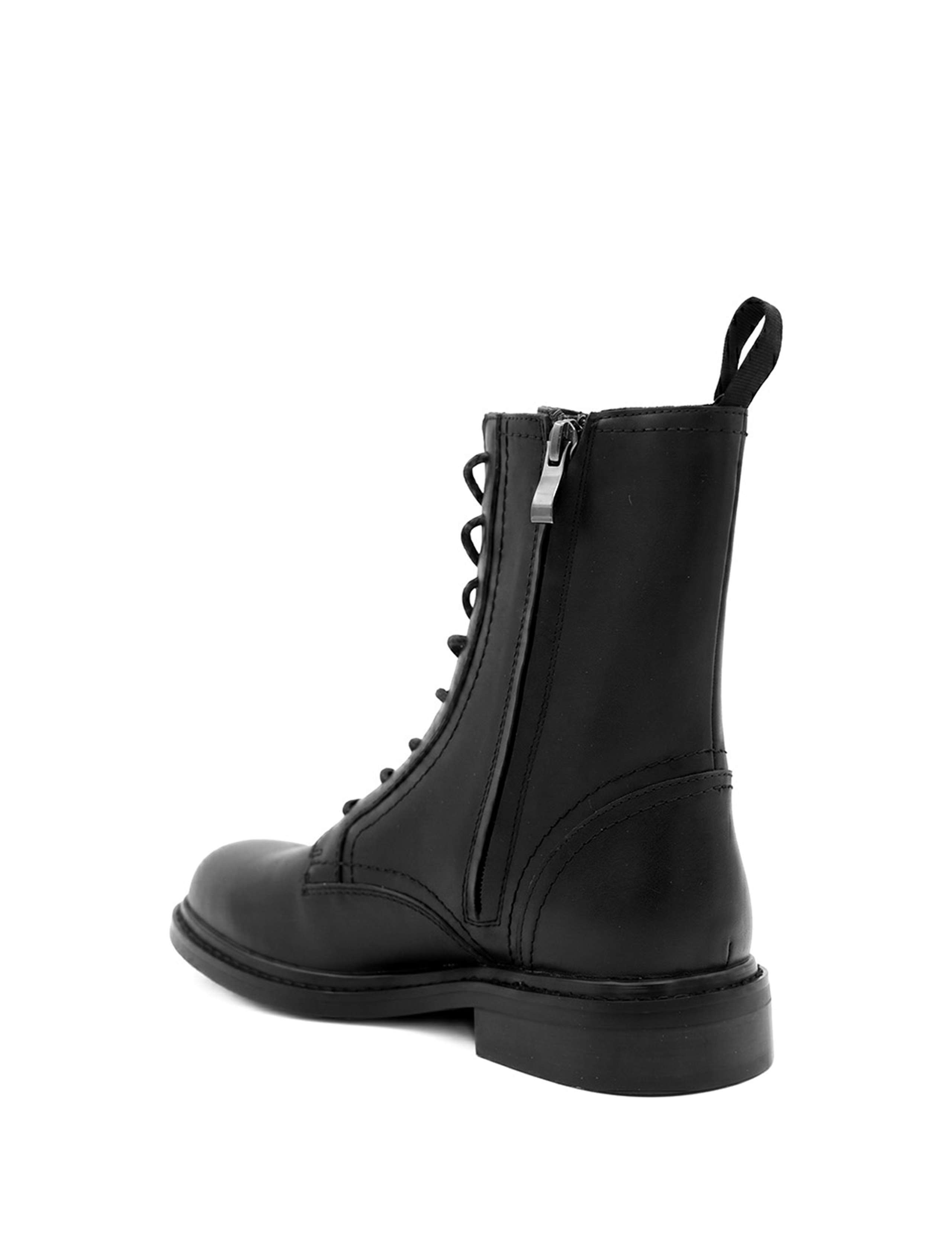 Leather Block Heel Ankle Boots 4 of 6