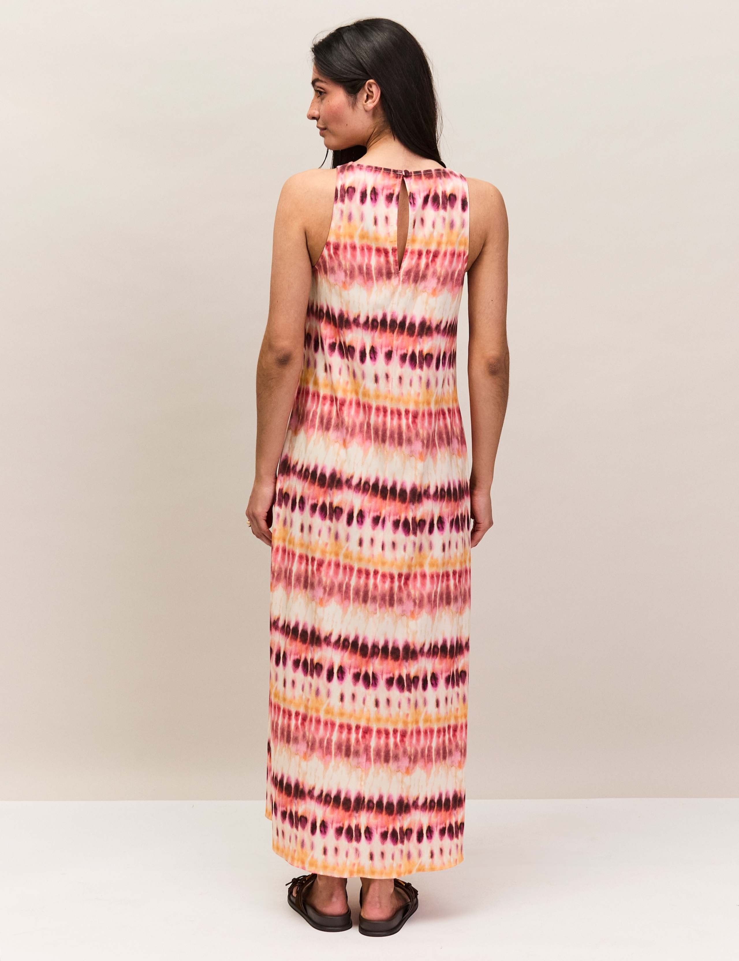Tie Dye Round Neck Maxi Column dress 4 of 6