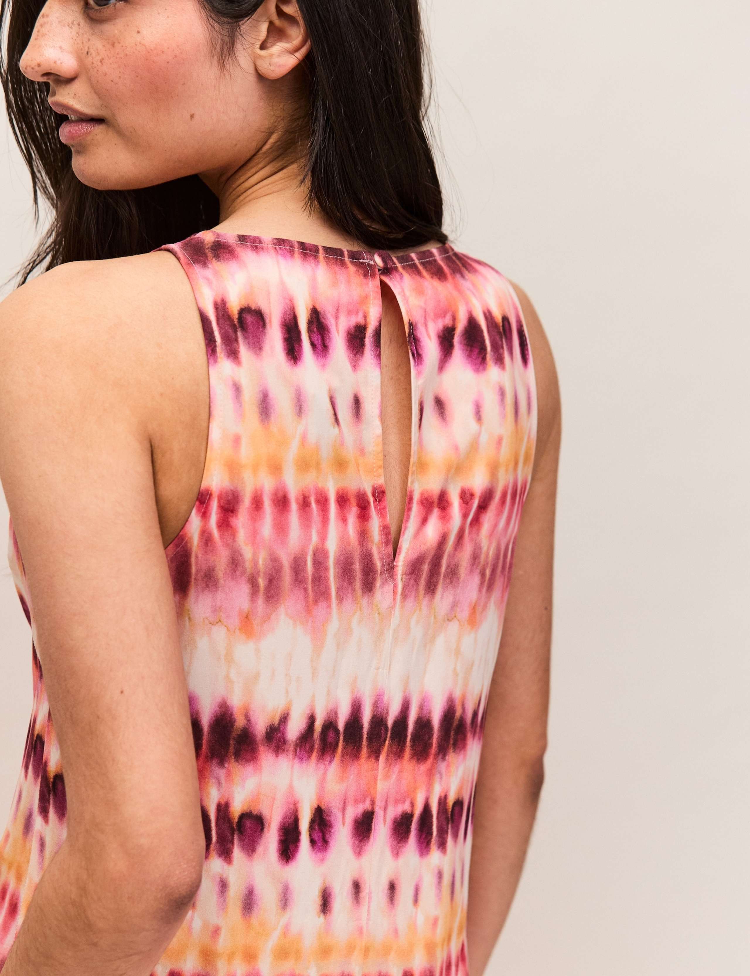 Tie Dye Round Neck Maxi Column dress 5 of 6