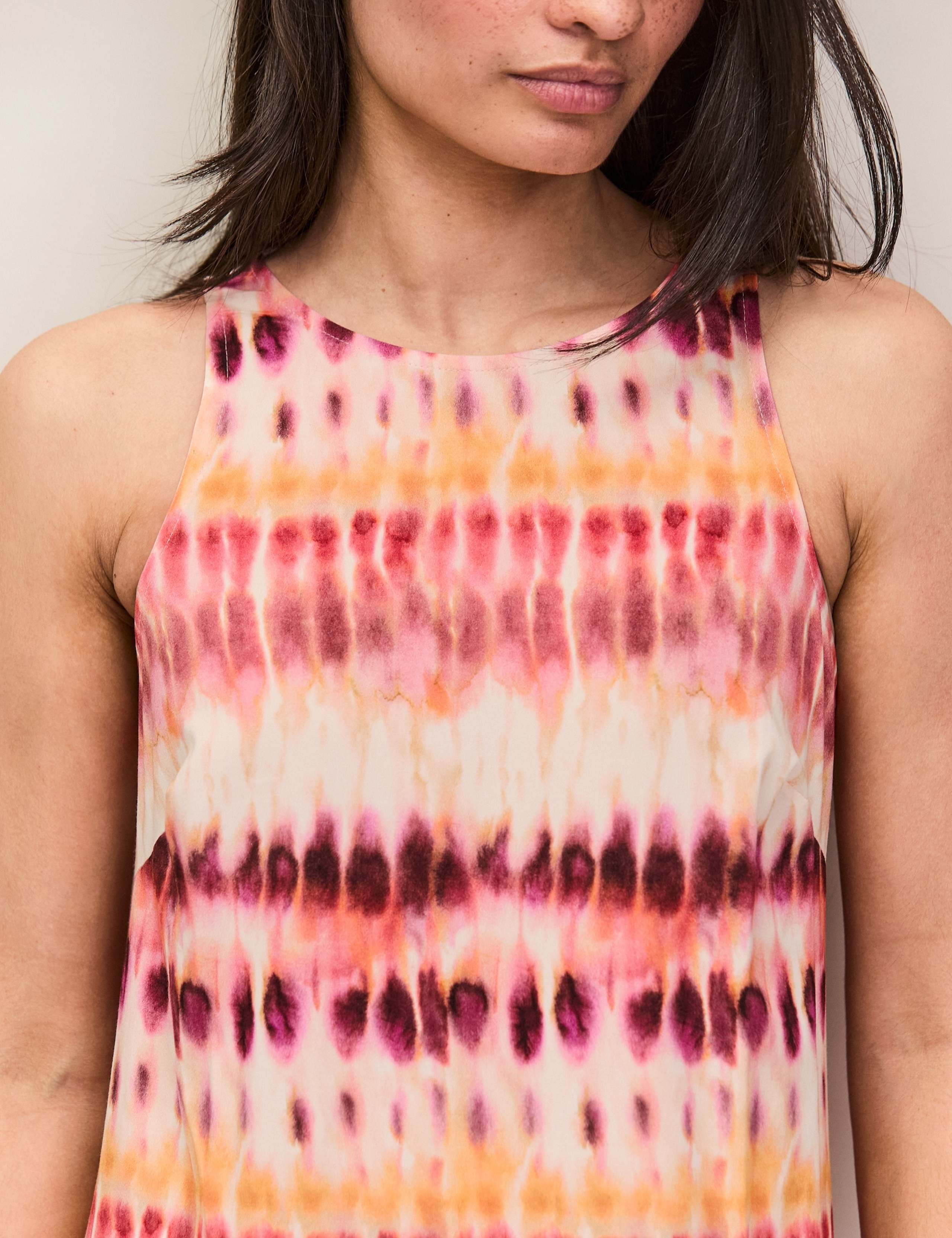 Tie Dye Round Neck Maxi Column dress 6 of 6