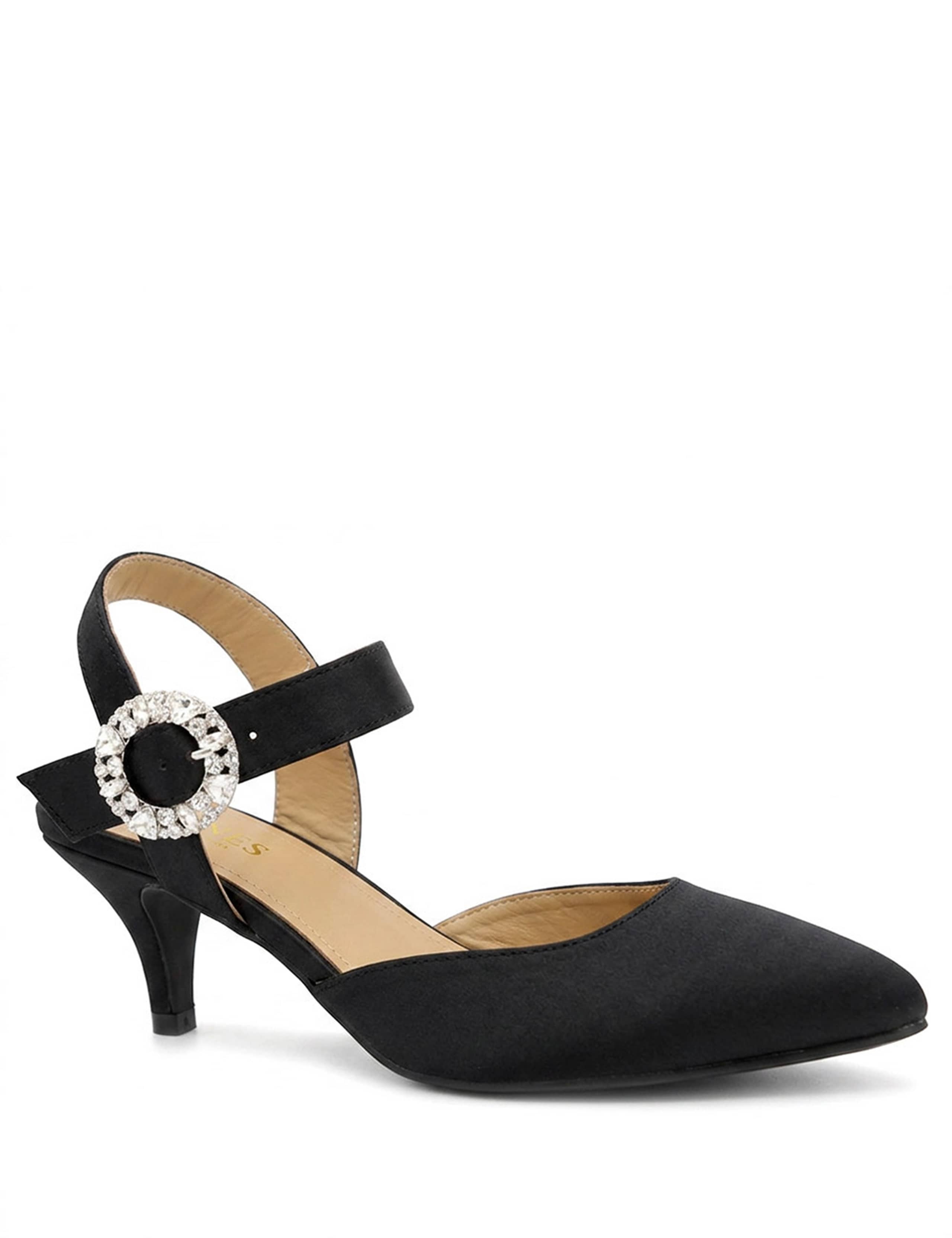 Leather Buckle Stiletto Court Shoes 3 of 6