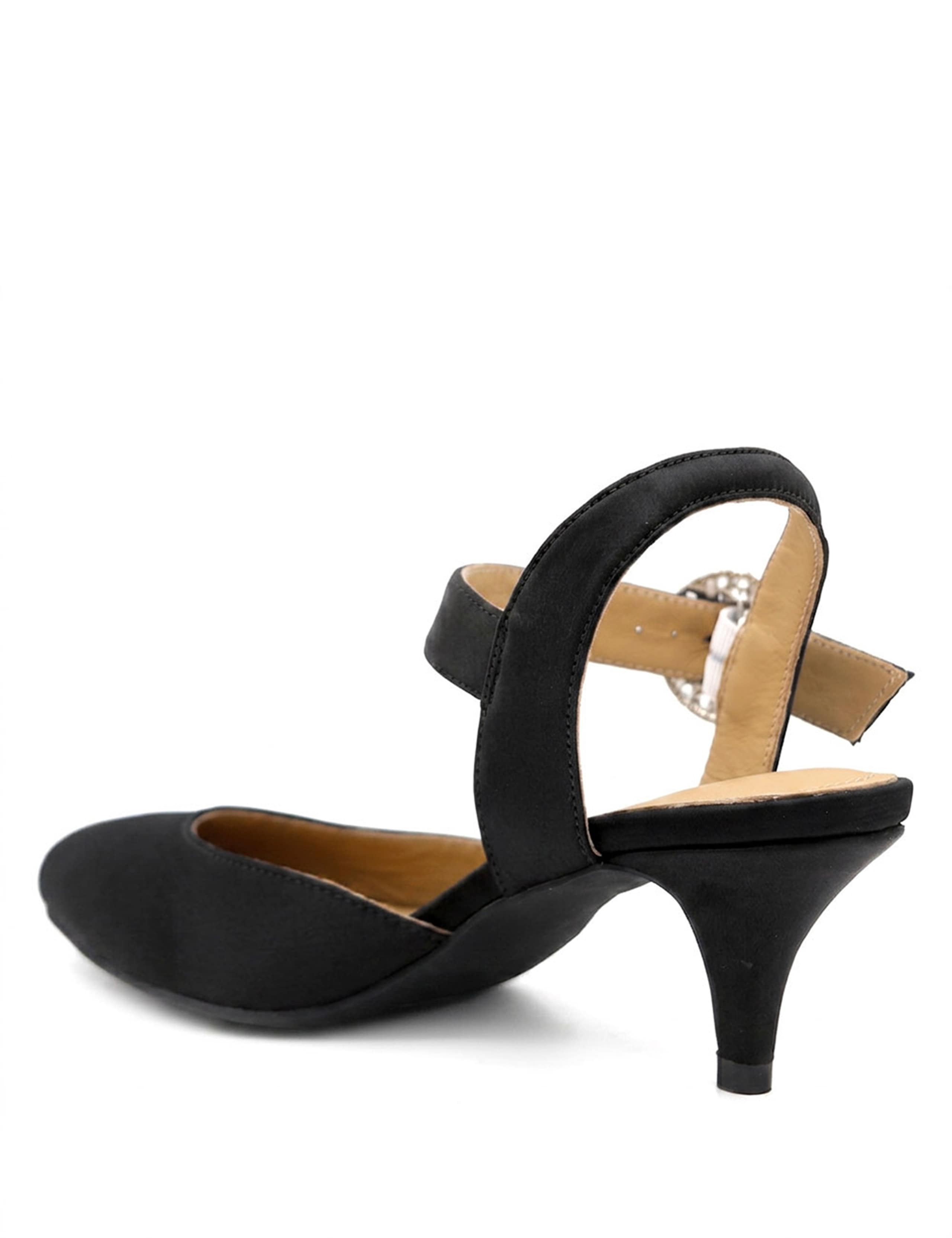 Leather Buckle Stiletto Court Shoes 5 of 6