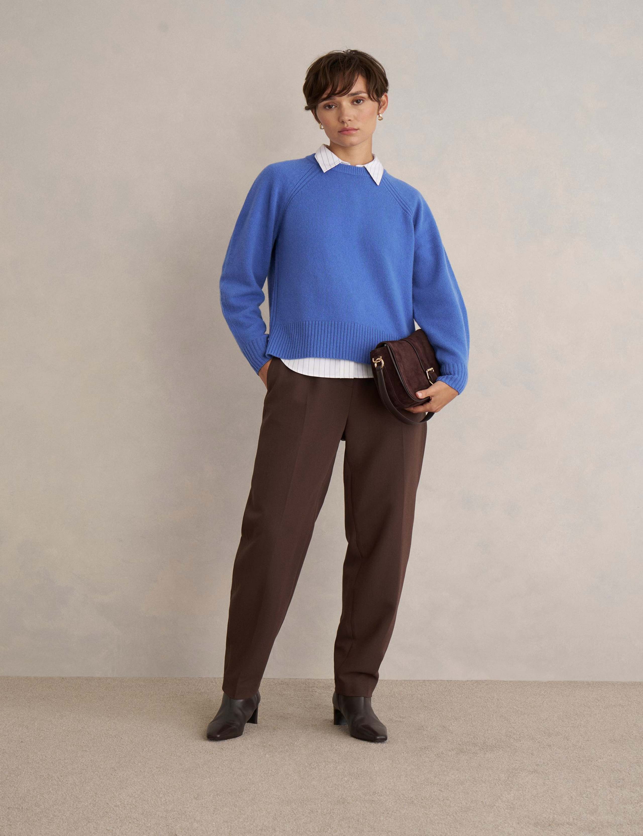 Merino Wool Rich Crew Neck Jumper 3 of 5