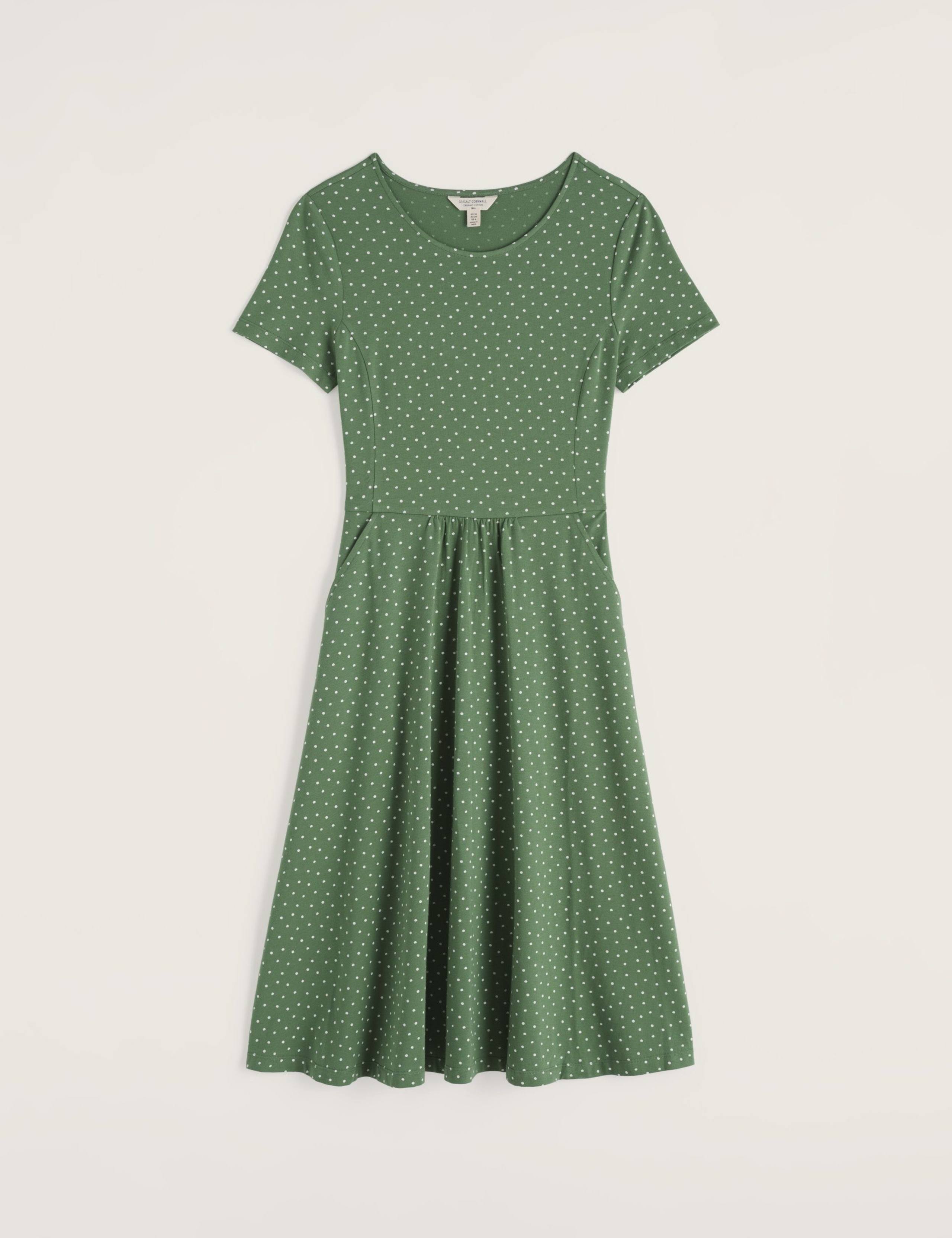 Cotton Rich Polka Dot T-Shirt Dress 1 of 4