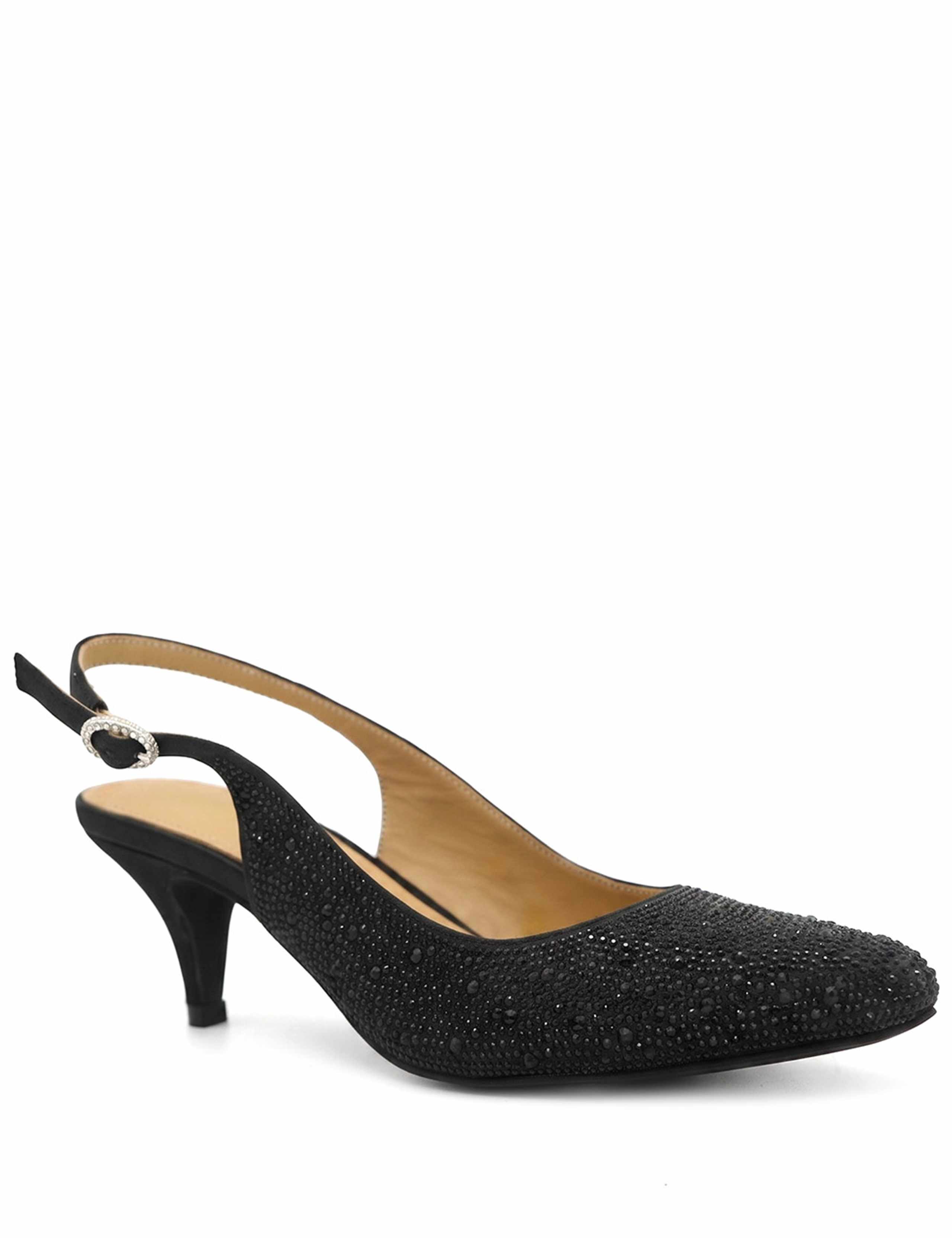 Leather Slingback Stiletto Court Shoes 3 of 6
