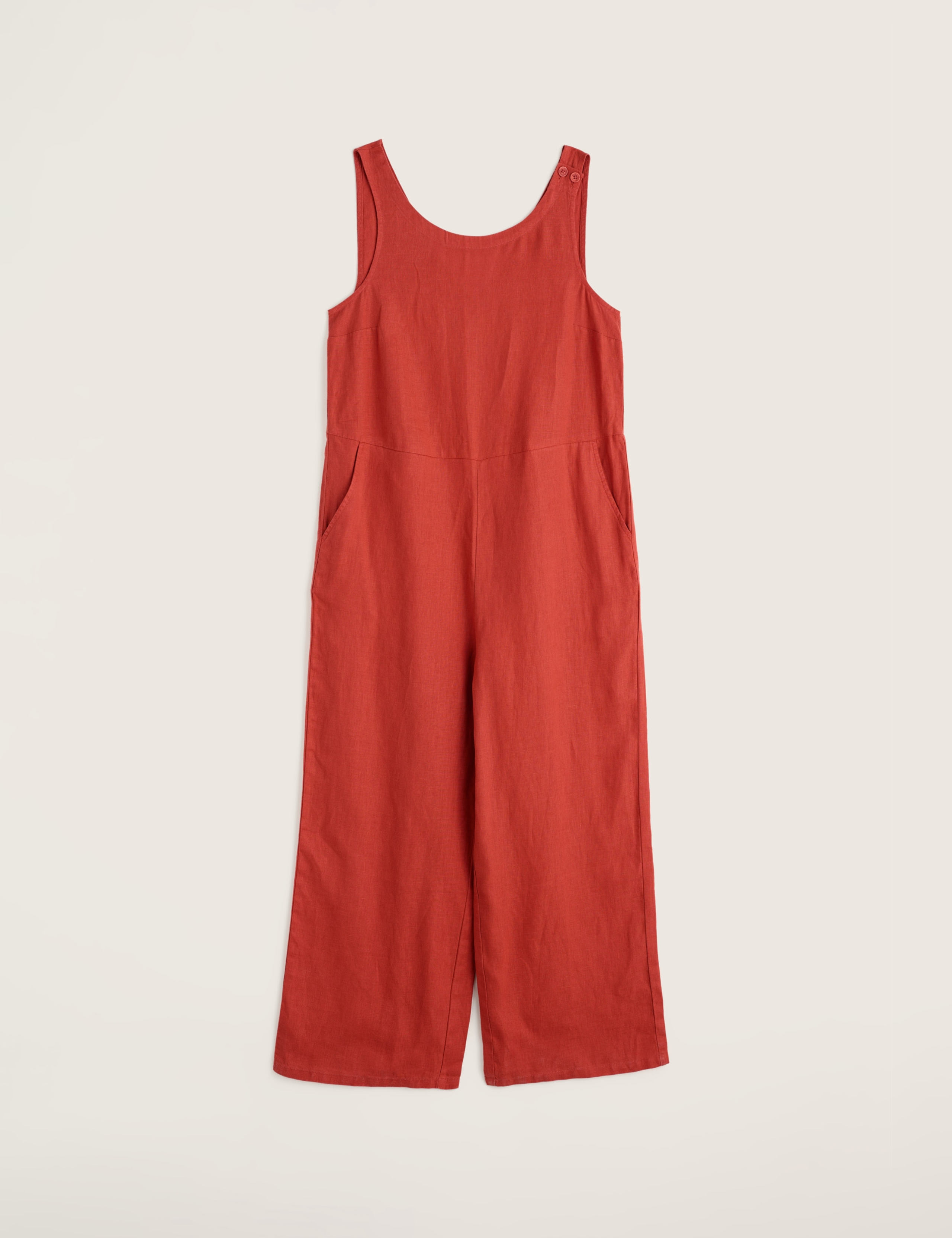 Pure Linen Sleeveless Jumpsuit 2 of 5